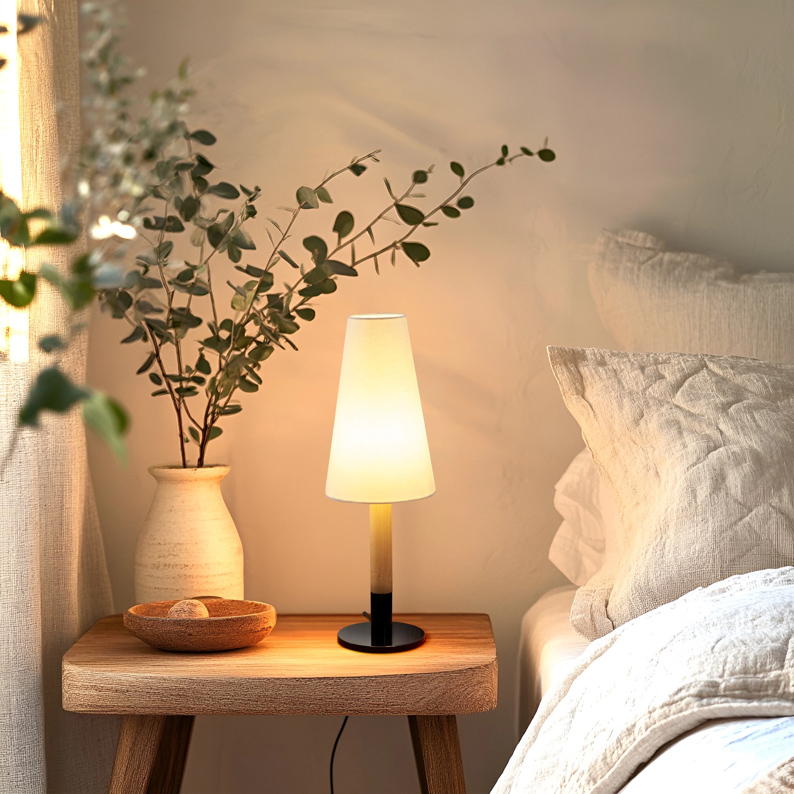 Brightech Arthur Wood LED Desk Lamp