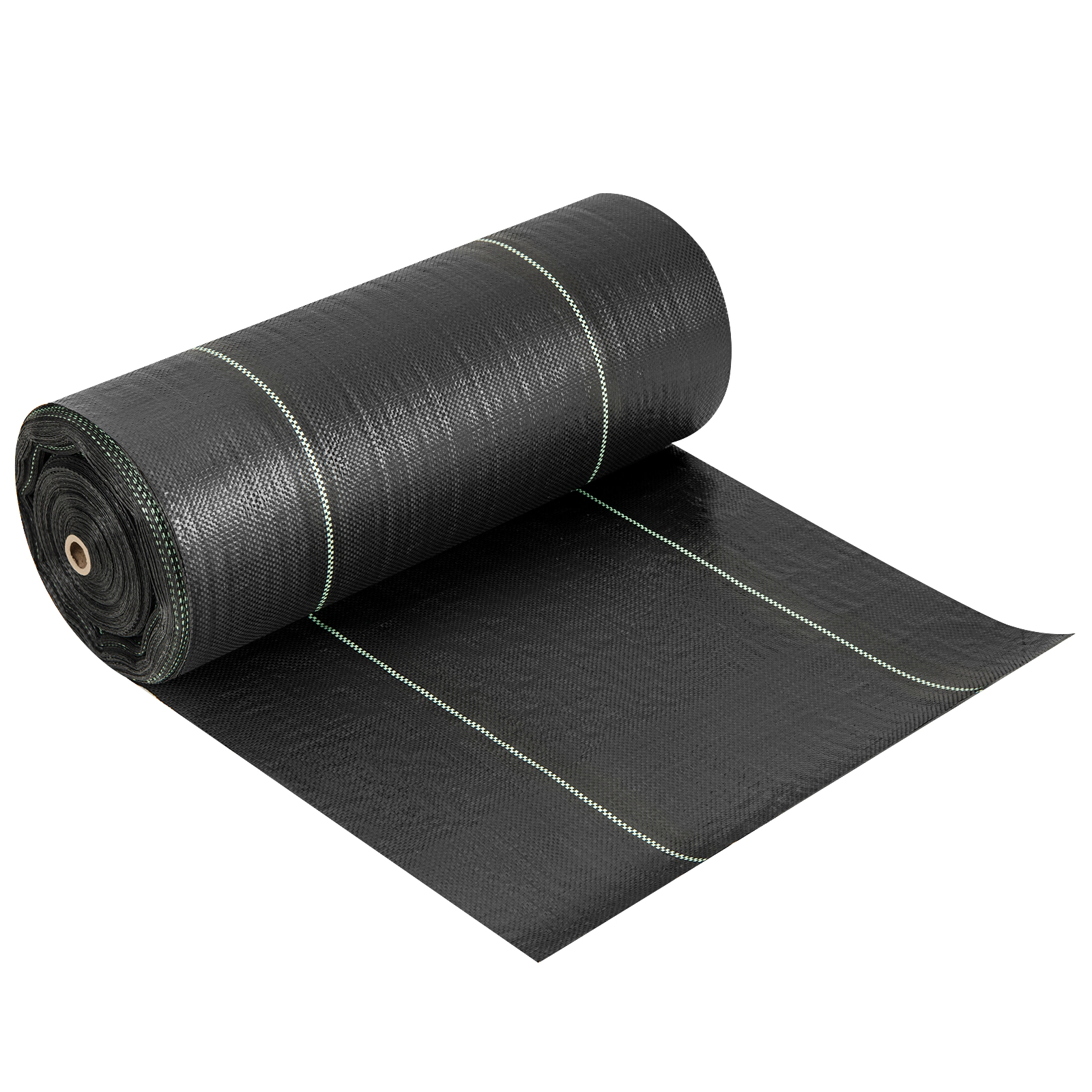 SUGIFT Woven PP Weed Barrier Landscape Fabric Roll Black