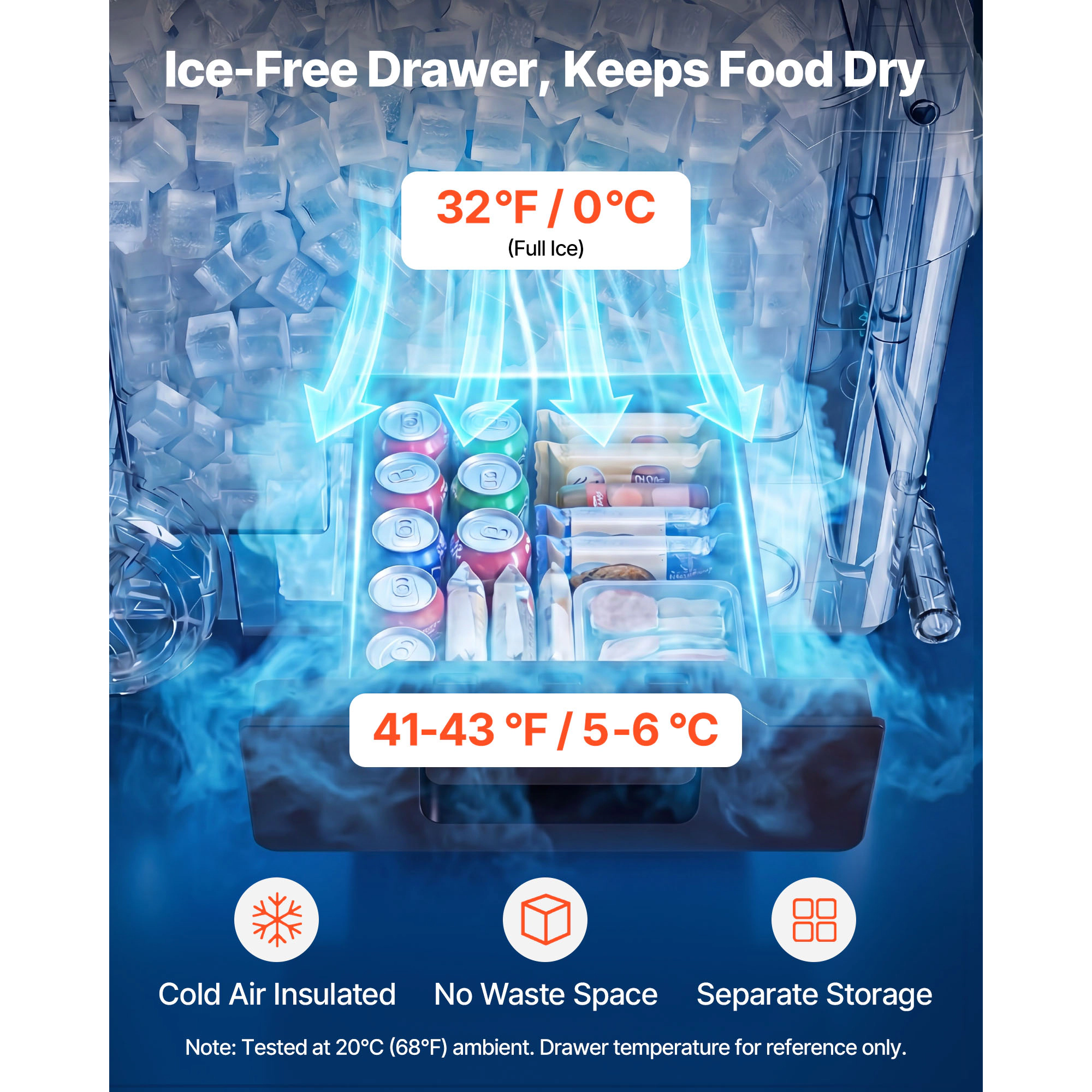 HONGGE Portable Cooler with Ice Retention for Picnics