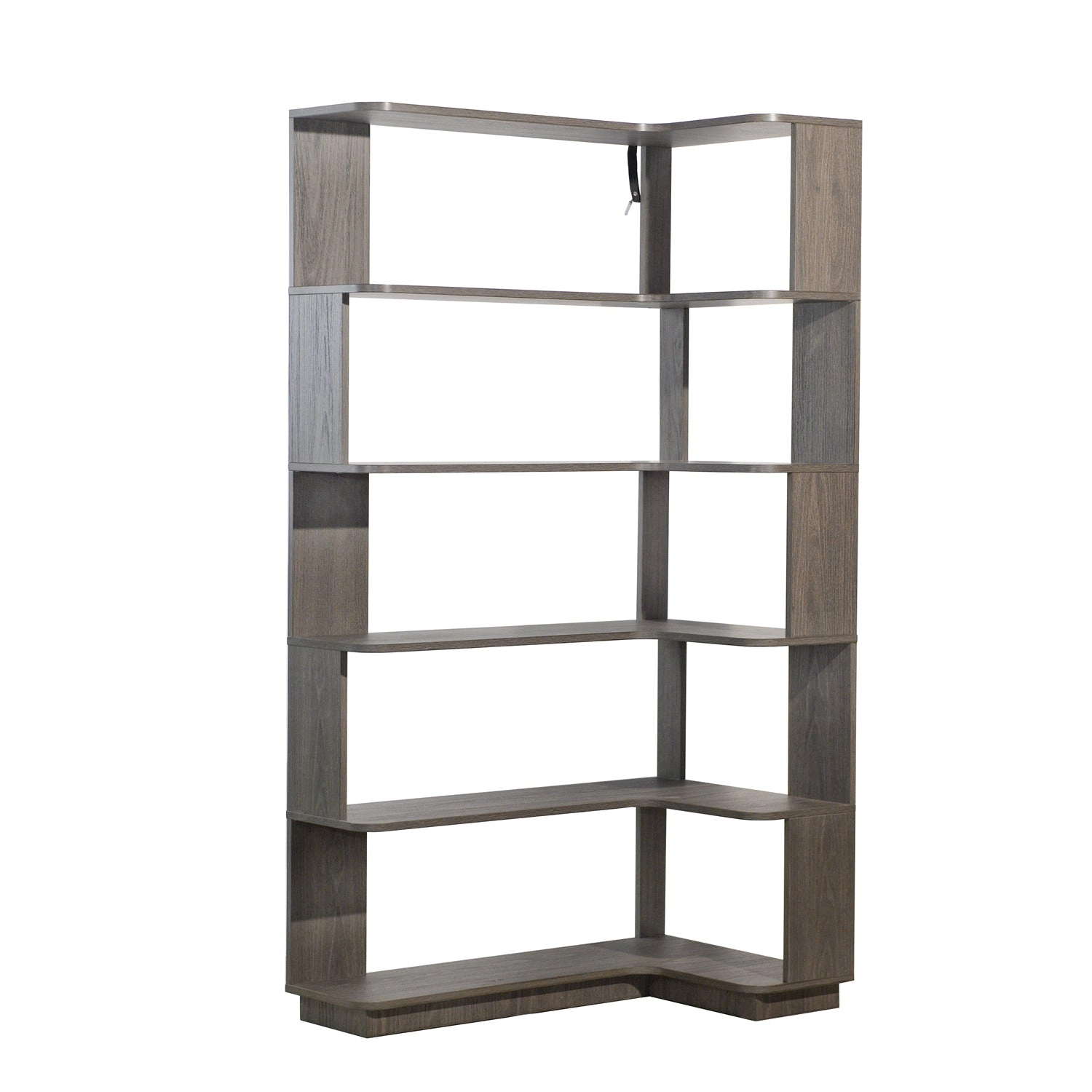 GBruno 5-Tier L-Shaped Corner Bookshelf