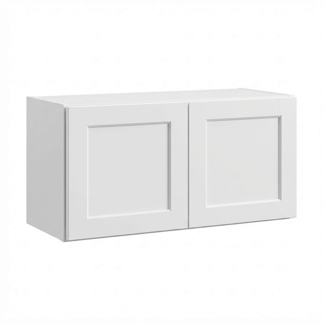 Tinyhomie 30 in W x 12 in D x 18 in H Painted Plywood Wall Bridge Cabinet with HDF Doors and Soft Close Hinges