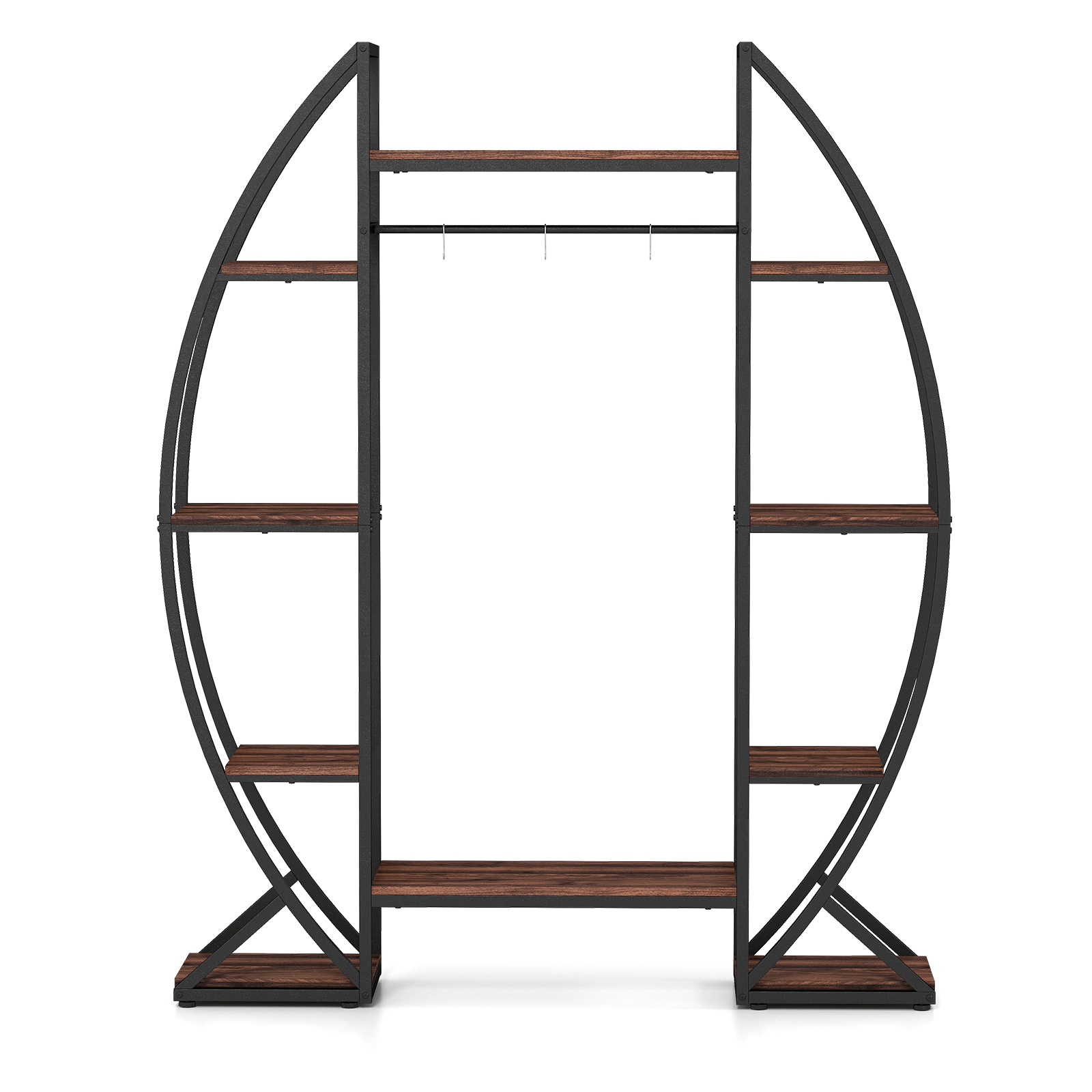 SlickBlue Multi Functional Plant Shelf with 4 Head Lighting System, 10 Tier Vertical Plant Rack Stable Metal Structure
