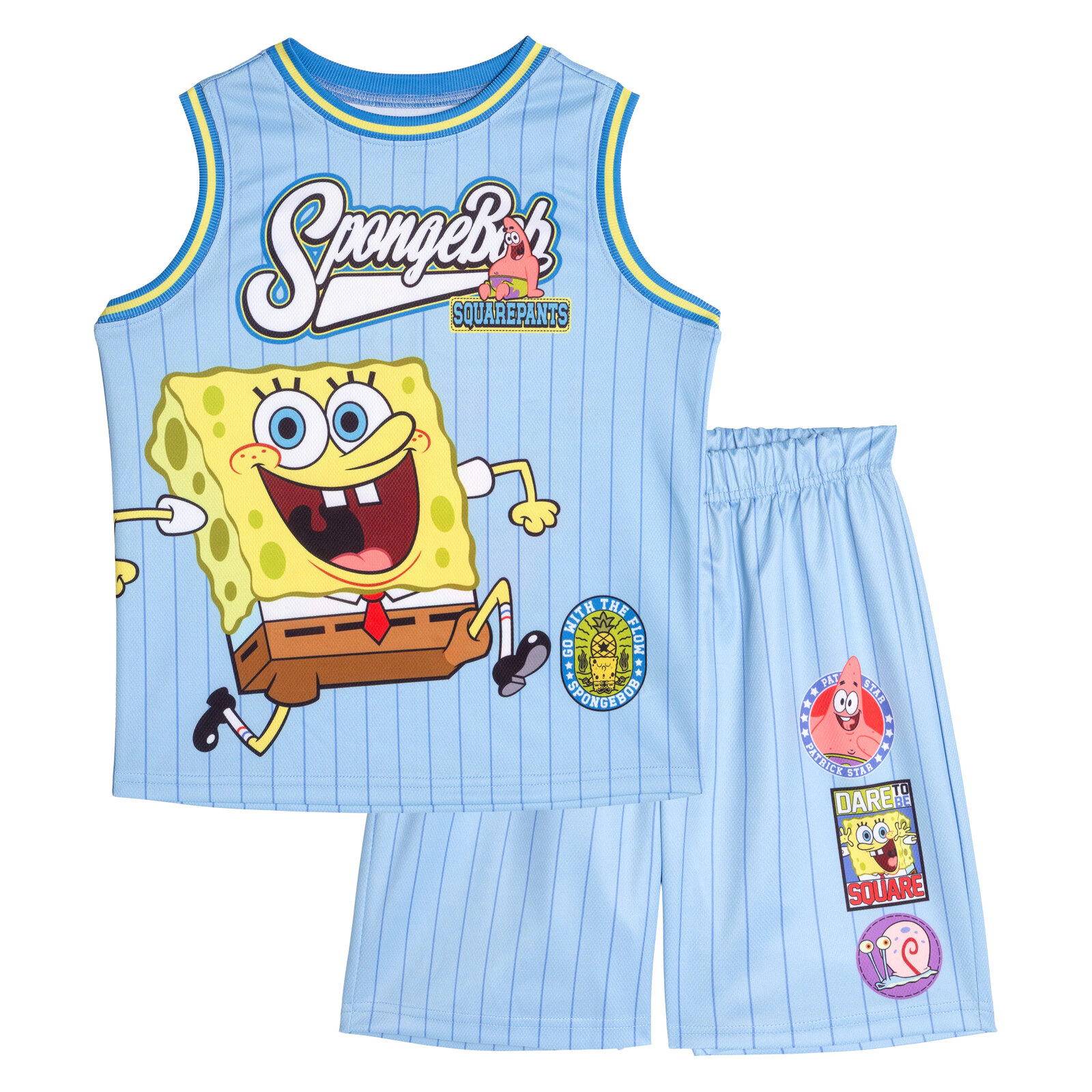 SpongeBob SquarePants Boys' Basketball 2-Piece Tank and Shorts Set