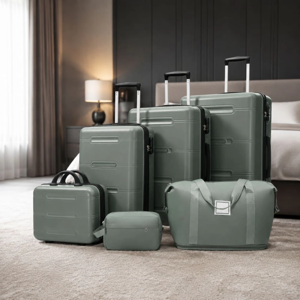 WOW PIONEER Lightweight Hard Case Checked Luggage