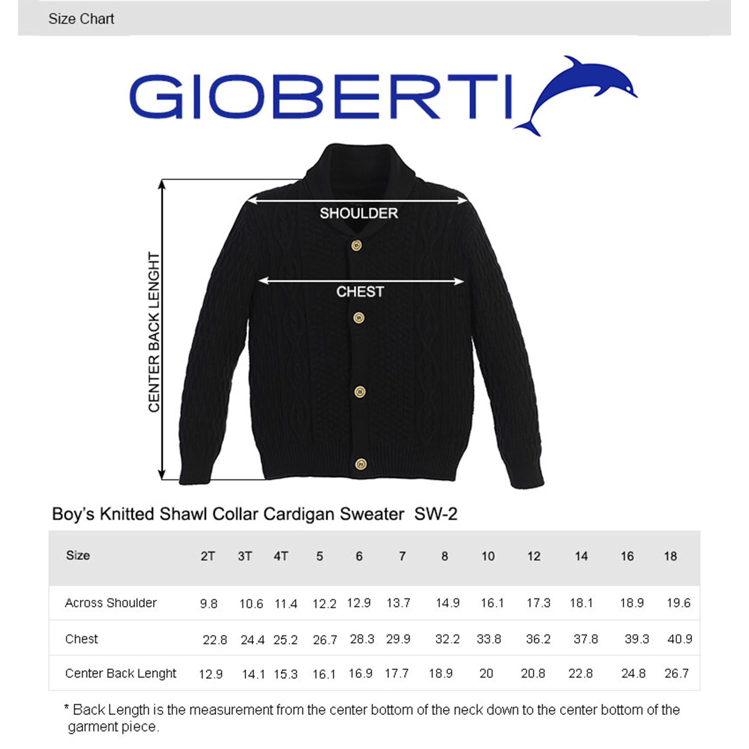 Gioberti Boy's 100% Cotton Knitted Shawl Collar Cardigan Sweater