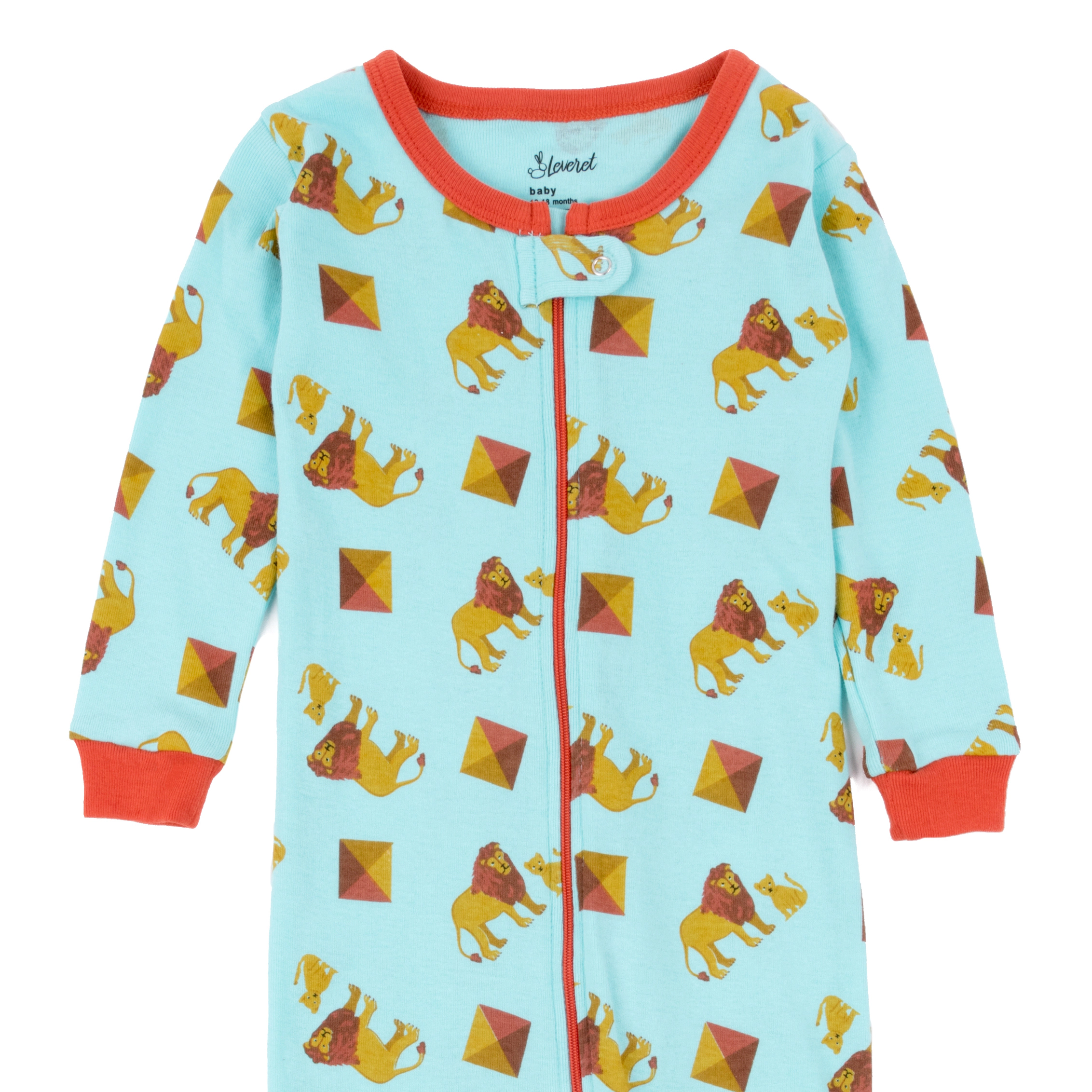 Leveret Baby/Toddler Animal Cotton Footed Pajamas