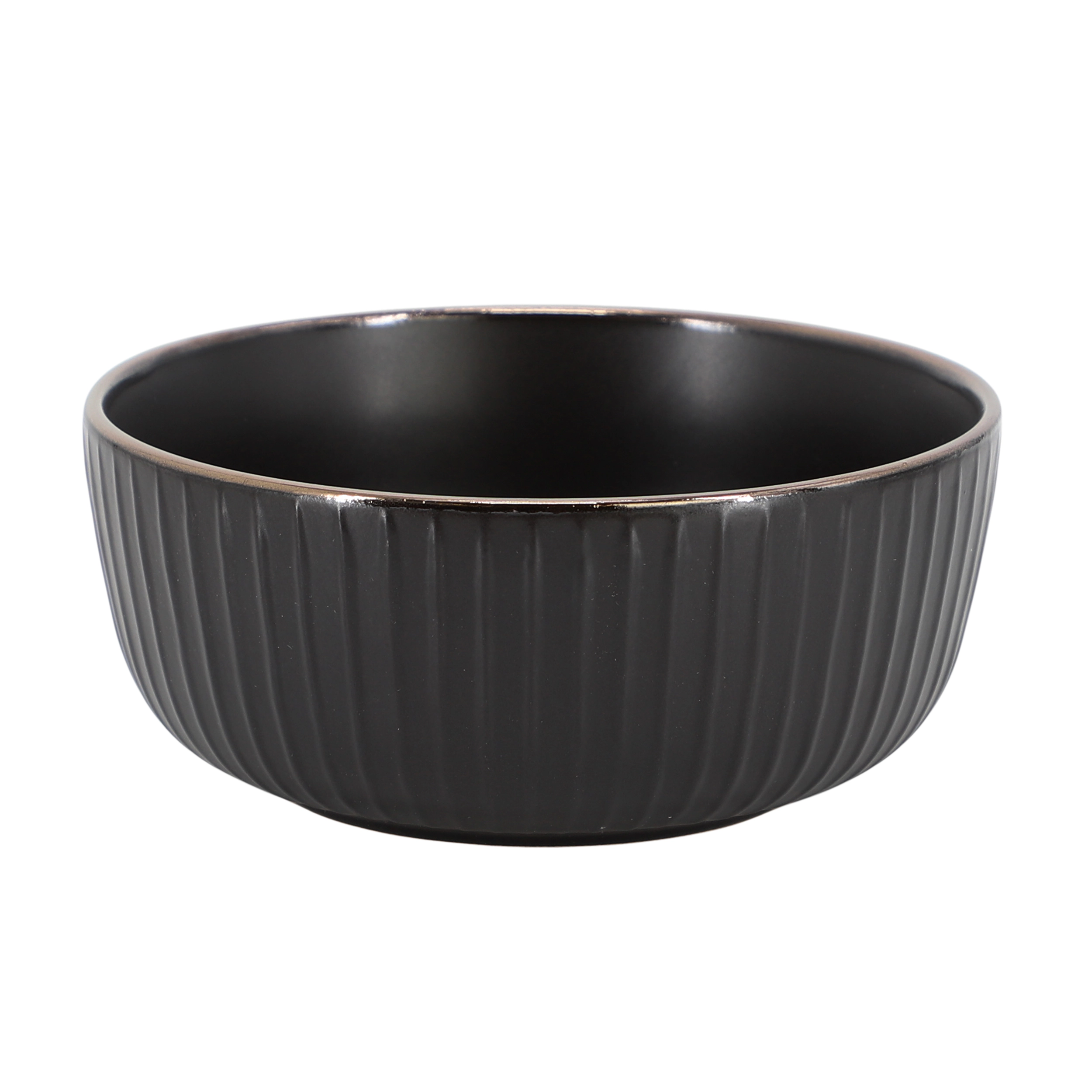 Elama Leo 16 Piece Stoneware Dinnerware Set In Black