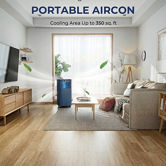 SUGIFT 4-in-1 Air Conditioner with Dehumidifier, Fan and Sleep Mode 10000 BTU 6000 BTU SACC for Rooms up to 350 sq ft