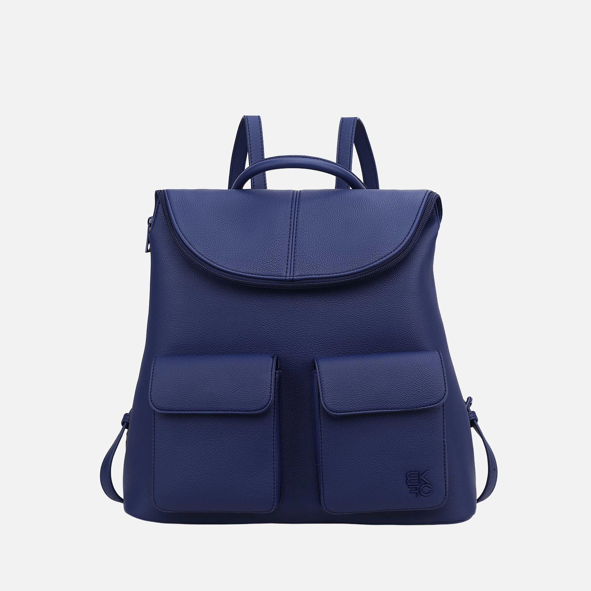 Mia K Collection Natalie Vegan Leather Flap-Top Backpack