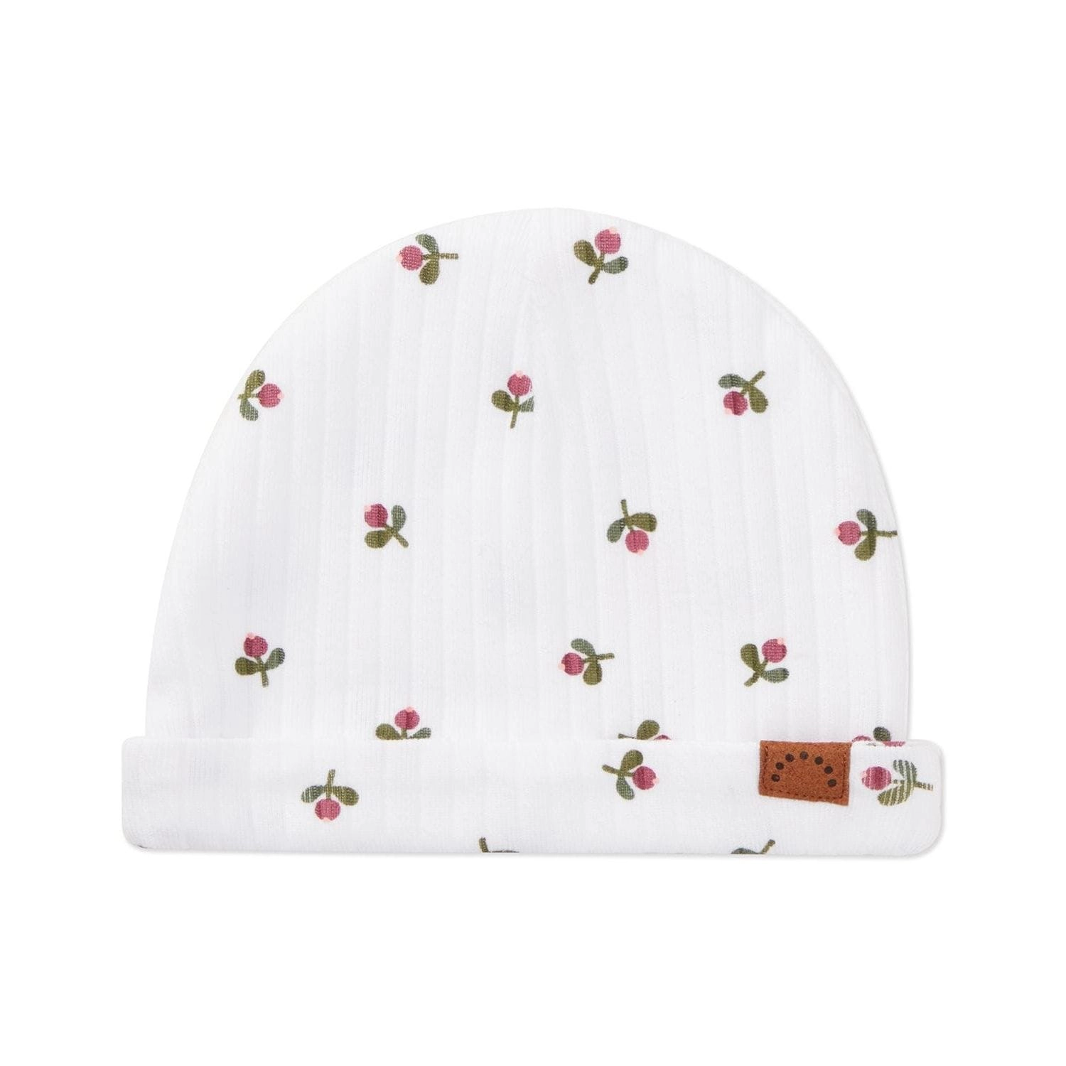 MeMoi 3 Piece Baby Girls "Flower Bud" Ribbed Cotton Rich Footie Set