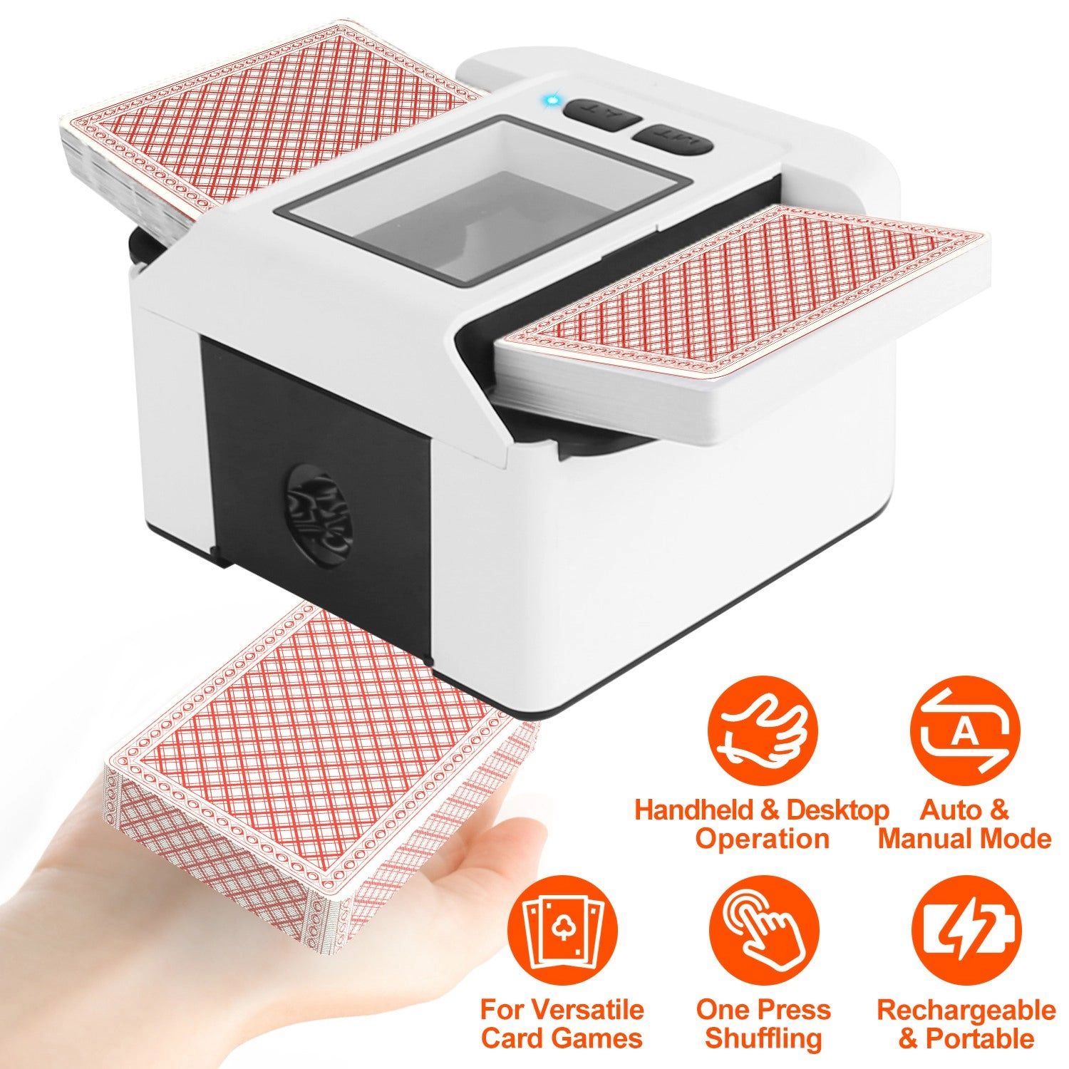 GBruno 2-Deck Rechargeable Automatic Card Shuffler