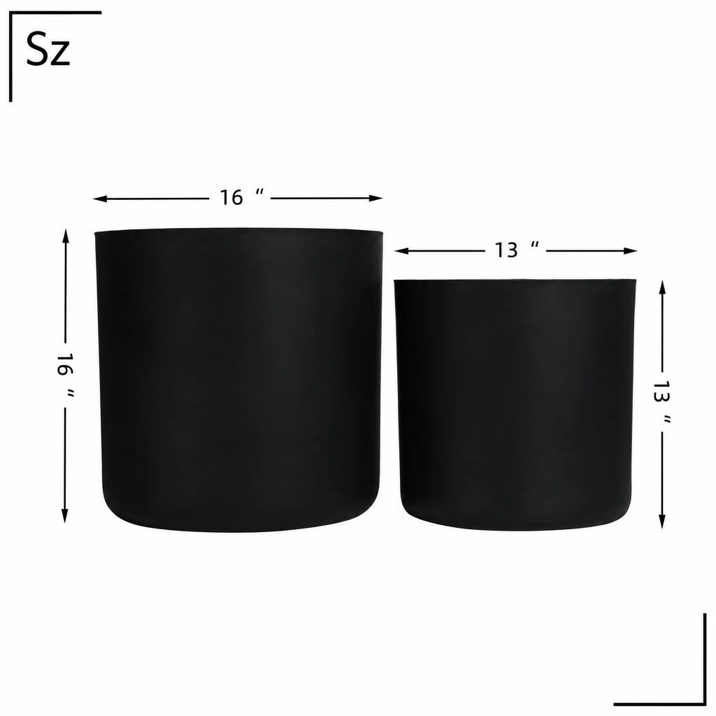 WOW PIONEER Durable Round Outdoor Planter
