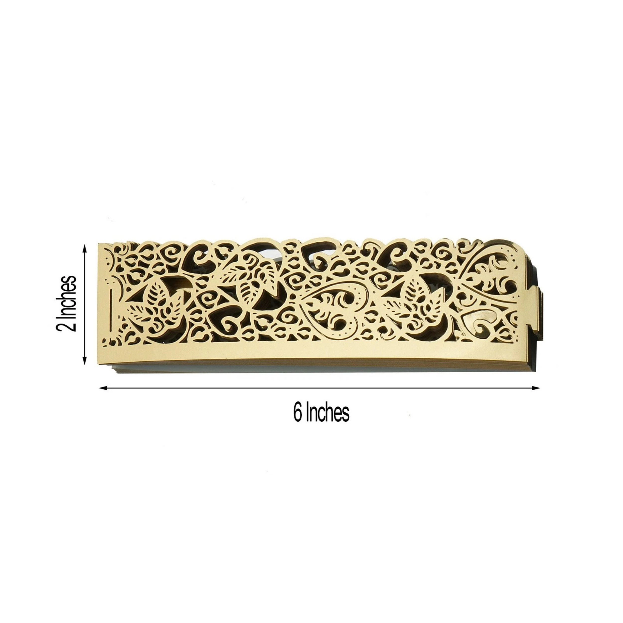 Home Collection Pack of 20 Laser Cut Votive Candle Holder Wraps