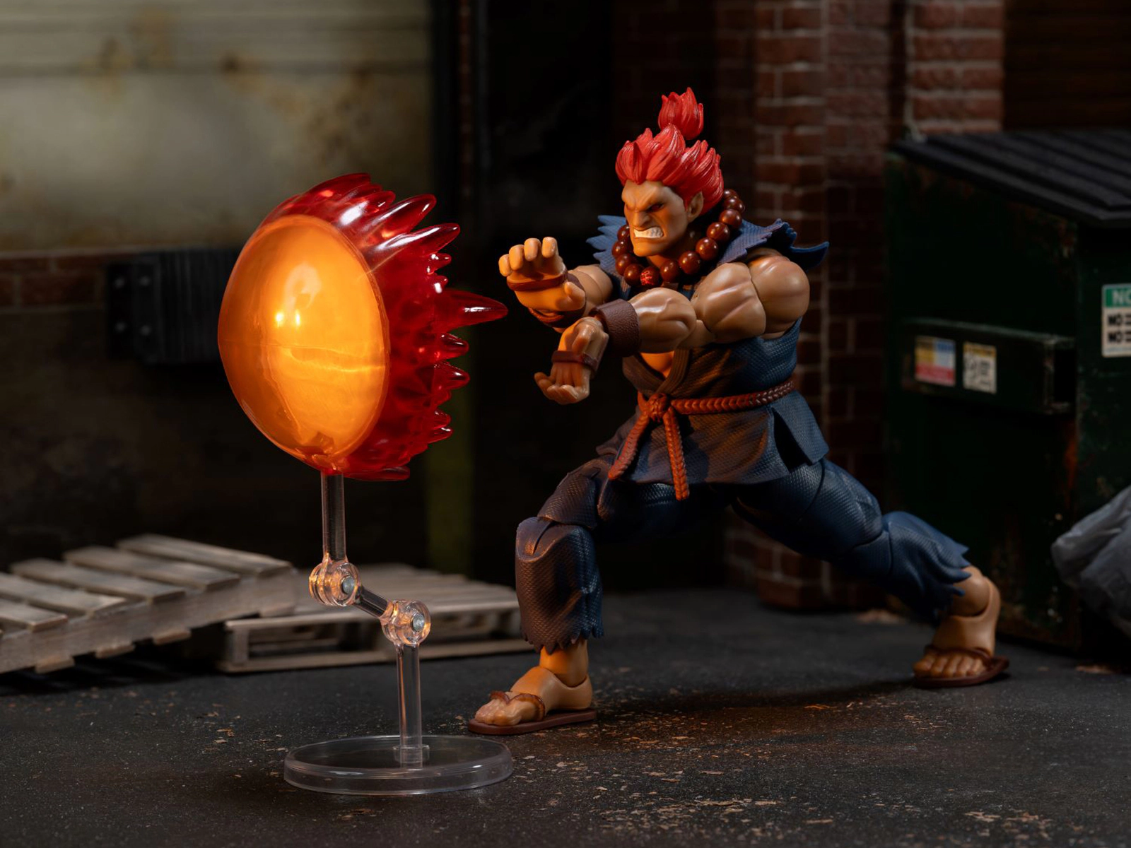 Jada Akuma 6" Moveable Figure With Accessories And Alternate Head And Hands "Ultra Street Fighter Ii: The
