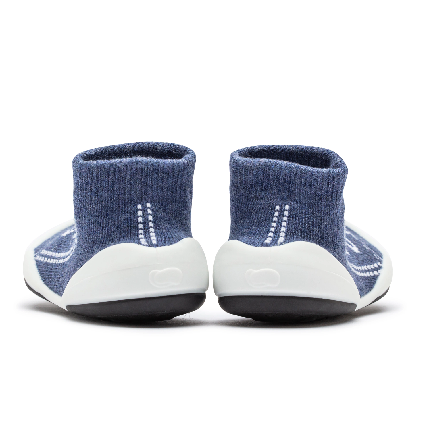 Komuello Toddler Girl Boy First Walk Sock Shoes Sneakers - Denim Blue