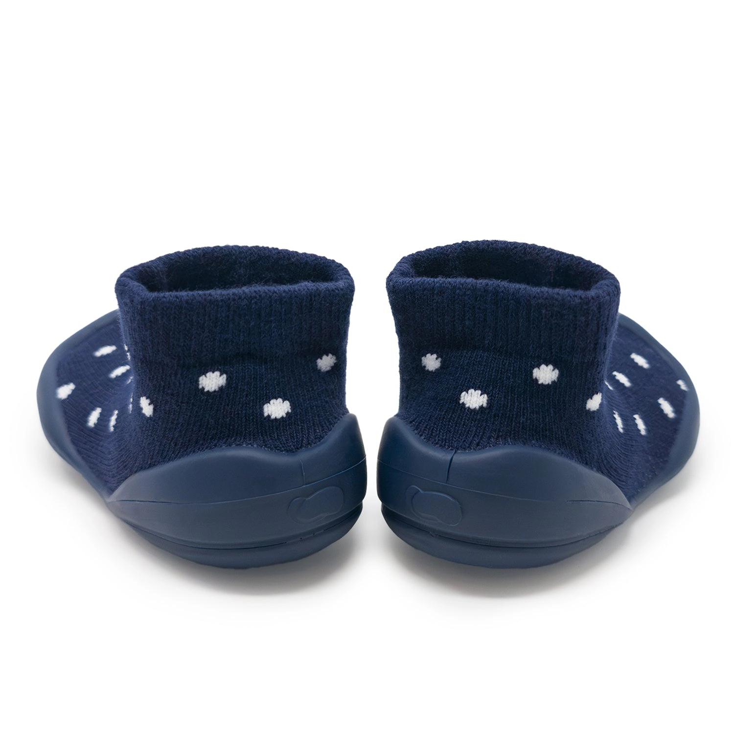 Komuello Baby Boy First Walk Sock Shoes Dotty Navy