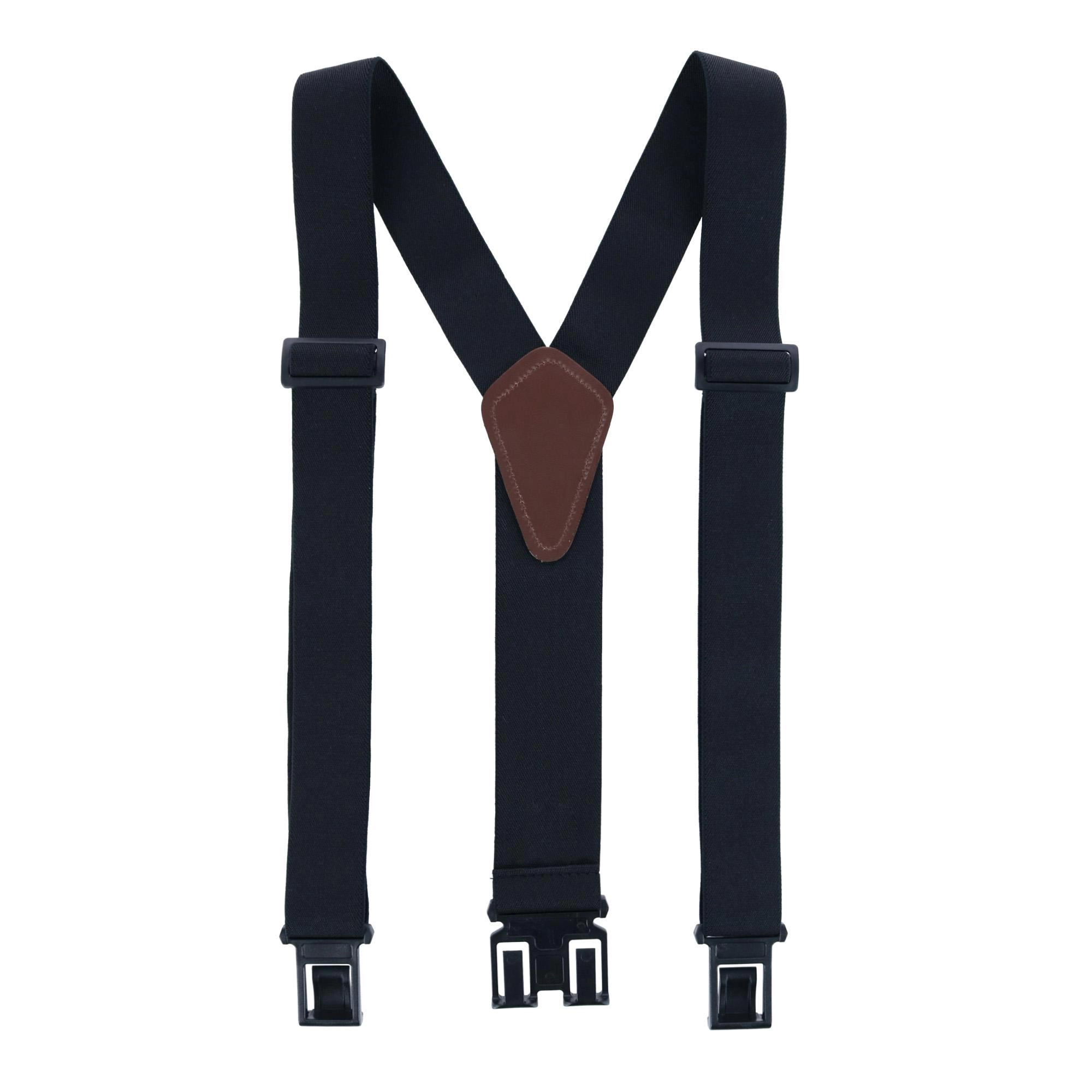 Dickies Men's Elastic Solid Color Suspender with Belt Clip-End
