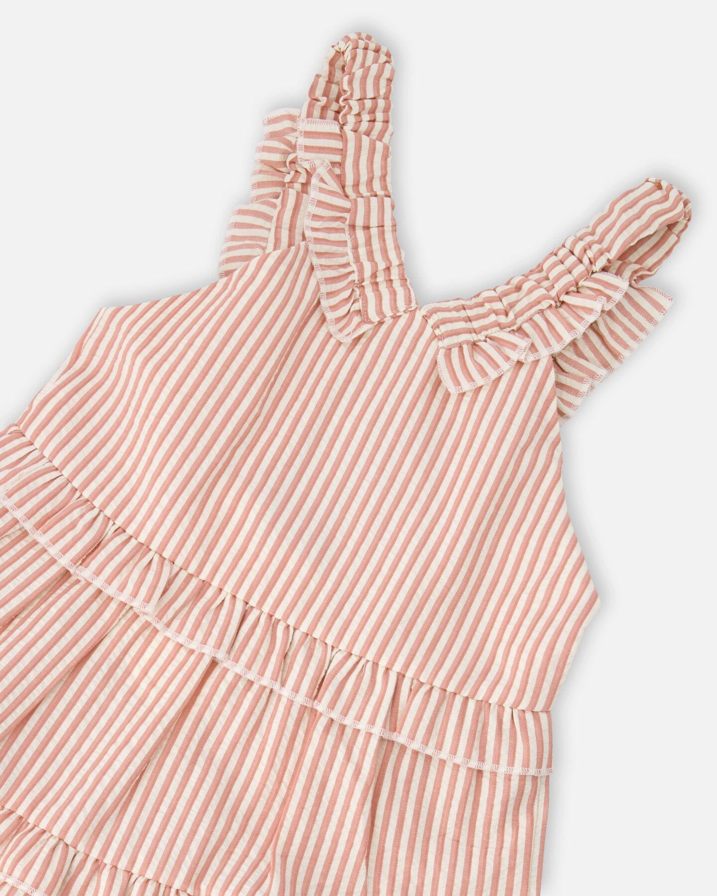 Deux par Girls Poplin and Chambray Dress Stripes