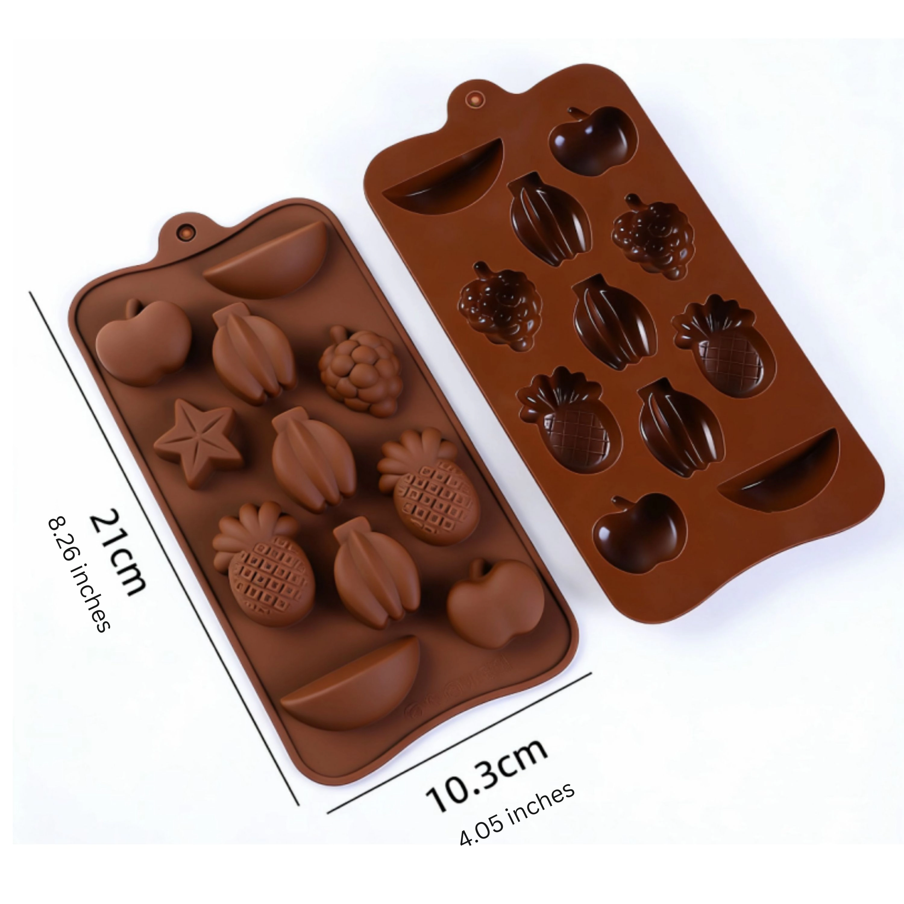 Kitcheniva 4.1 x 8.3 Inch Silicone Small Fruit Chocolate Drop Mold