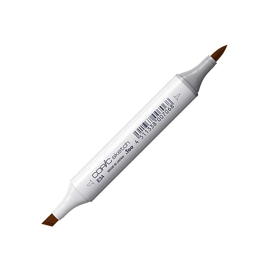 Copic Sketch Marker Toast E34 - Super Brush and Medium Broad Chisel Tip ...