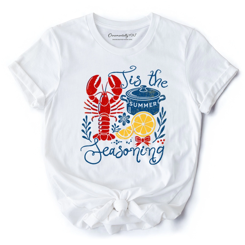OrnamentallyYou Womens Crawfish Boil Season Summer T-Shirt