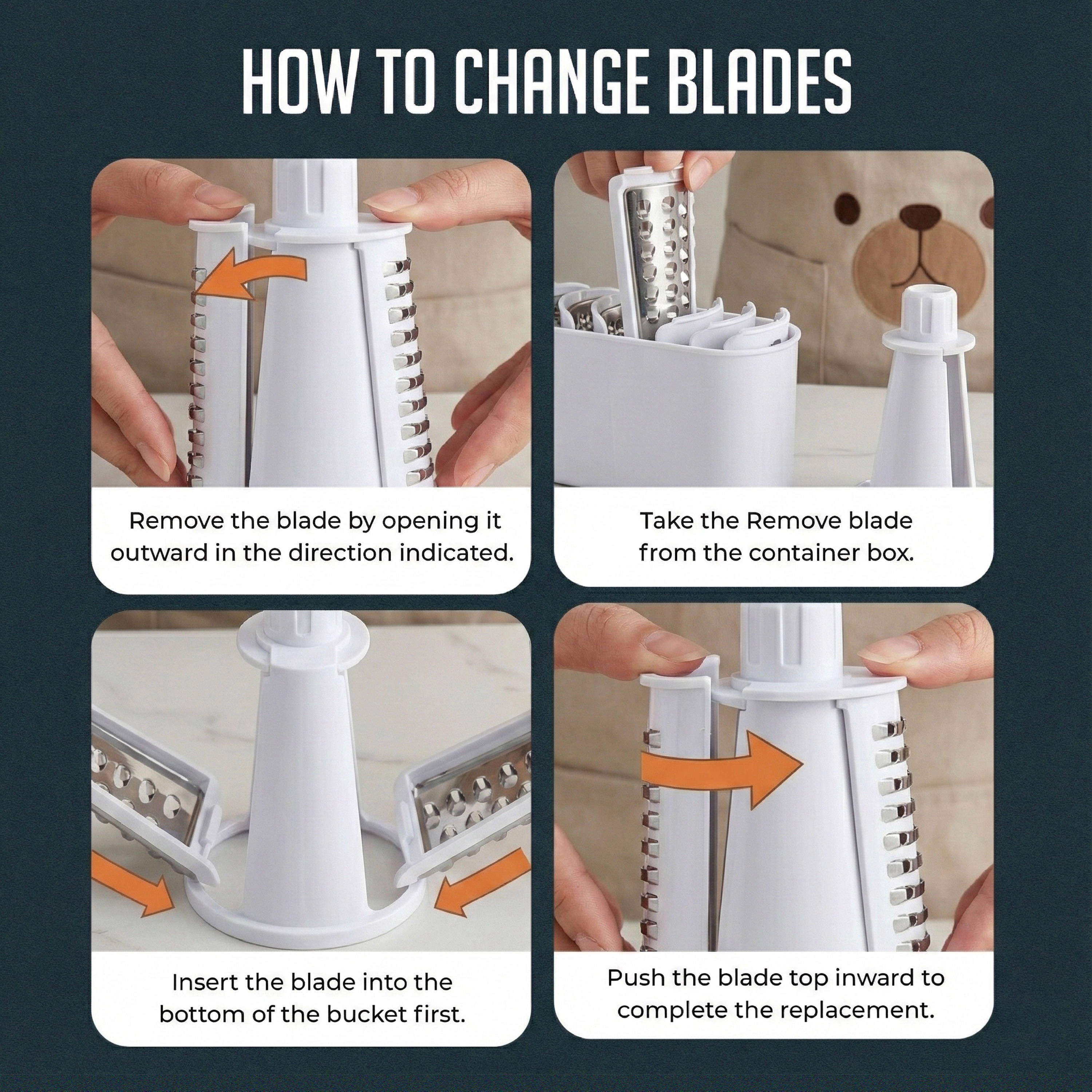 Luminuxe Rotary Cheese Grater w/ Handle, Manual Shredder Strong Suction Base. Kitchen Mandoline Vegetable Slicer