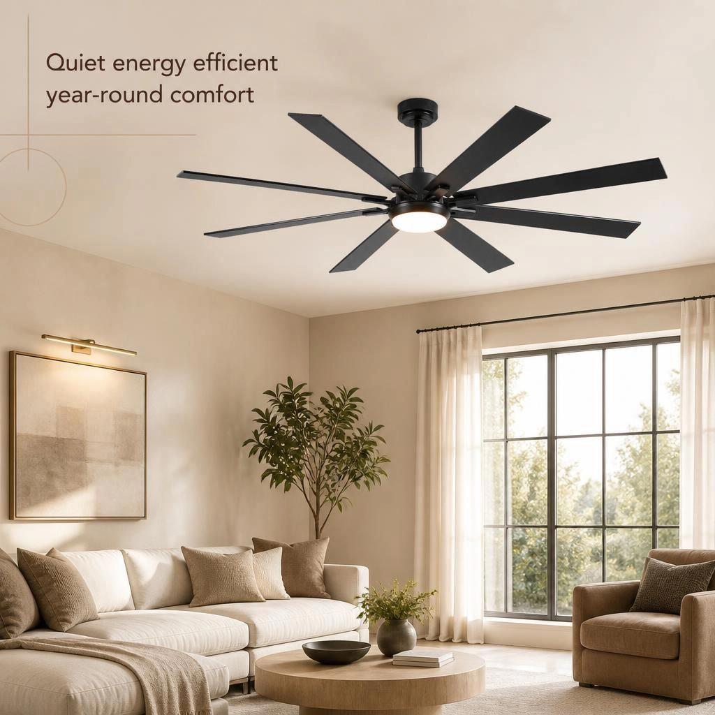 ELEMENT ACE 72 Inch Modern Quiet Ceiling Fan