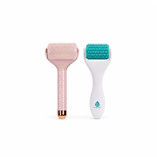Pursonic Facial Contour & Glow Roller & Ice Facial Massage Roller Bundle – Facial Massage & Cooling Skincare Set
