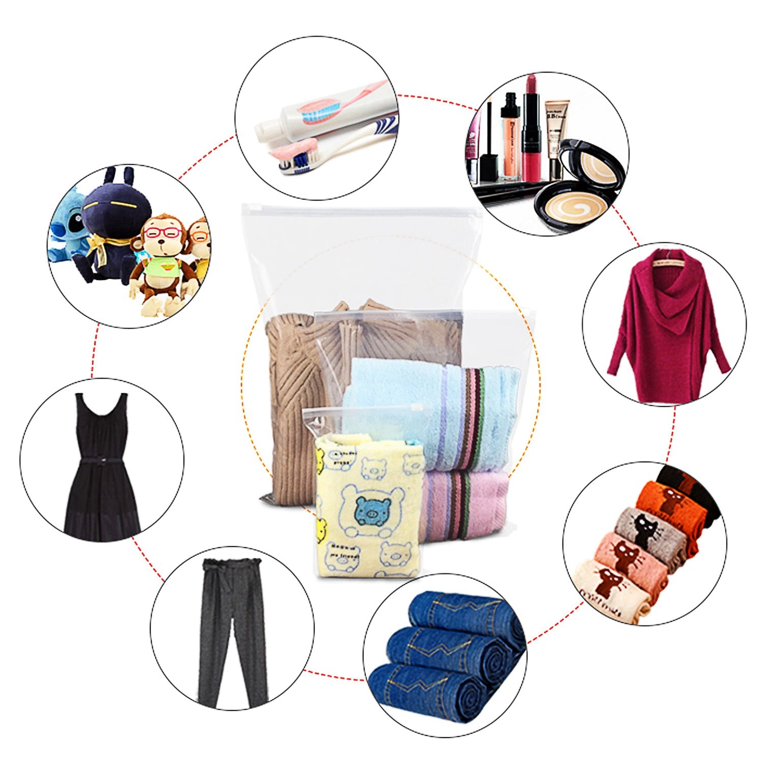 GBruno 9-Piece Water-Resistant Travel Packing Cubes