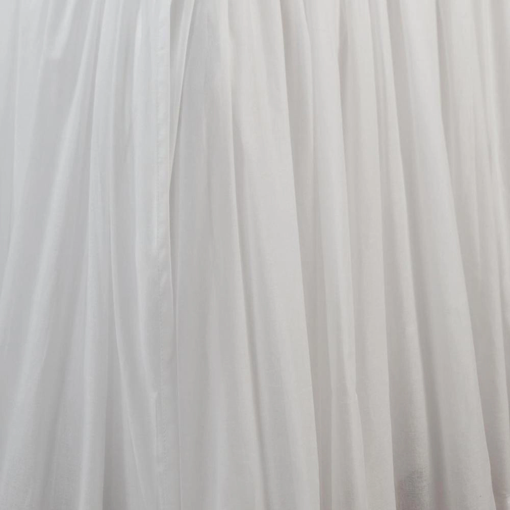 Greenland Home Fashion Cotton Voile Bed Skirt 18" - Queen 60x80", White