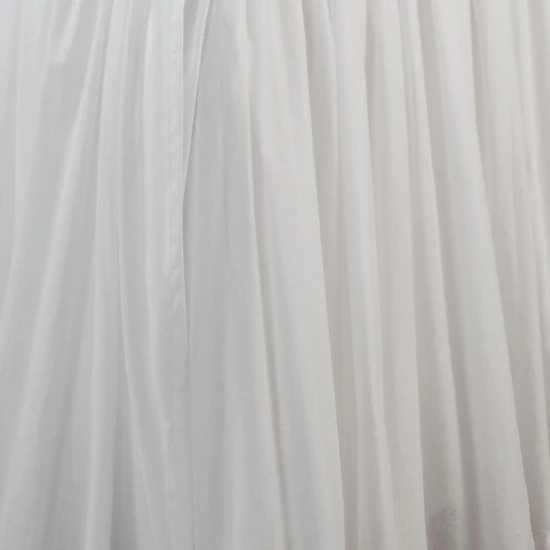 Greenland Home Fashion Cotton Voile Bed Skirt 18" - Queen 60x80", White