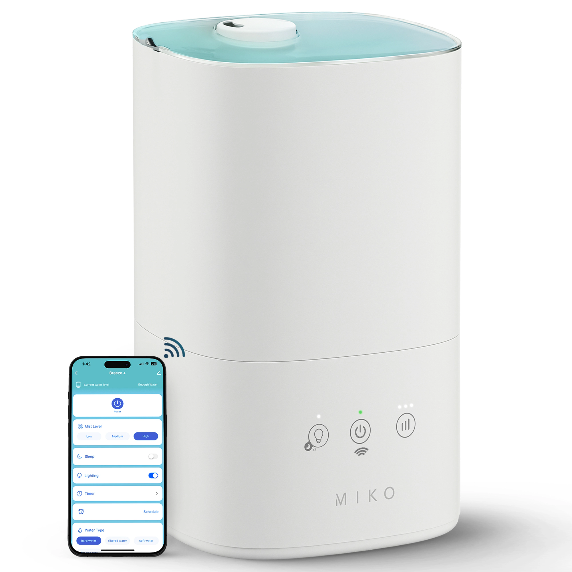 Miko Breeze + Cool Mist Humidifier with App Control