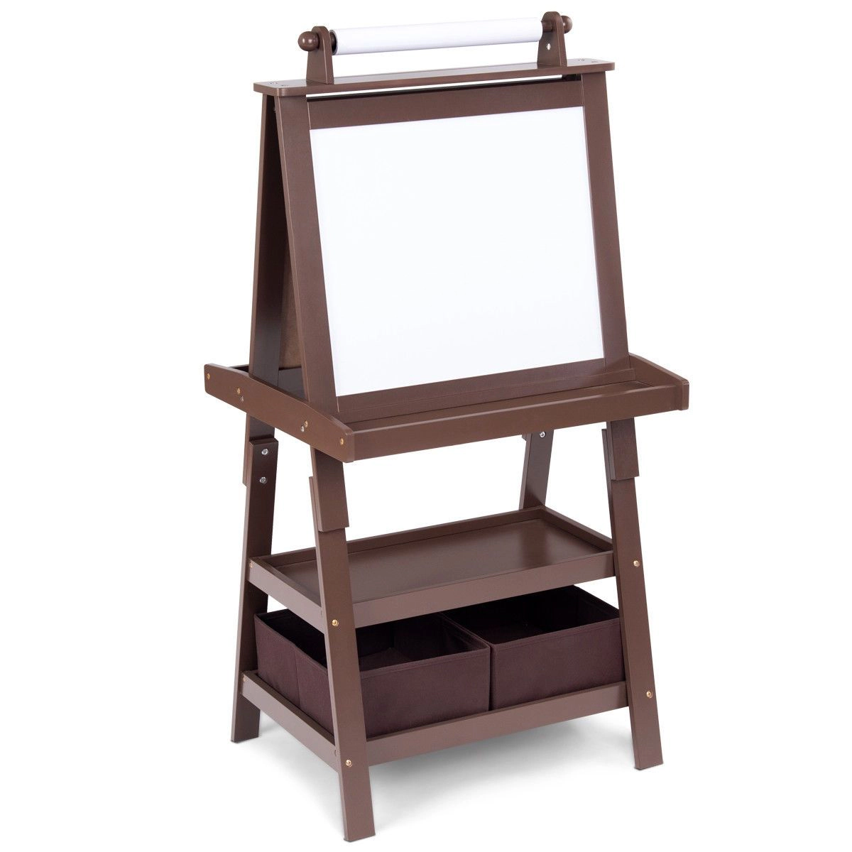 SlickBlue Double-Sided Kids Art Easel with Trays and Paint Cups