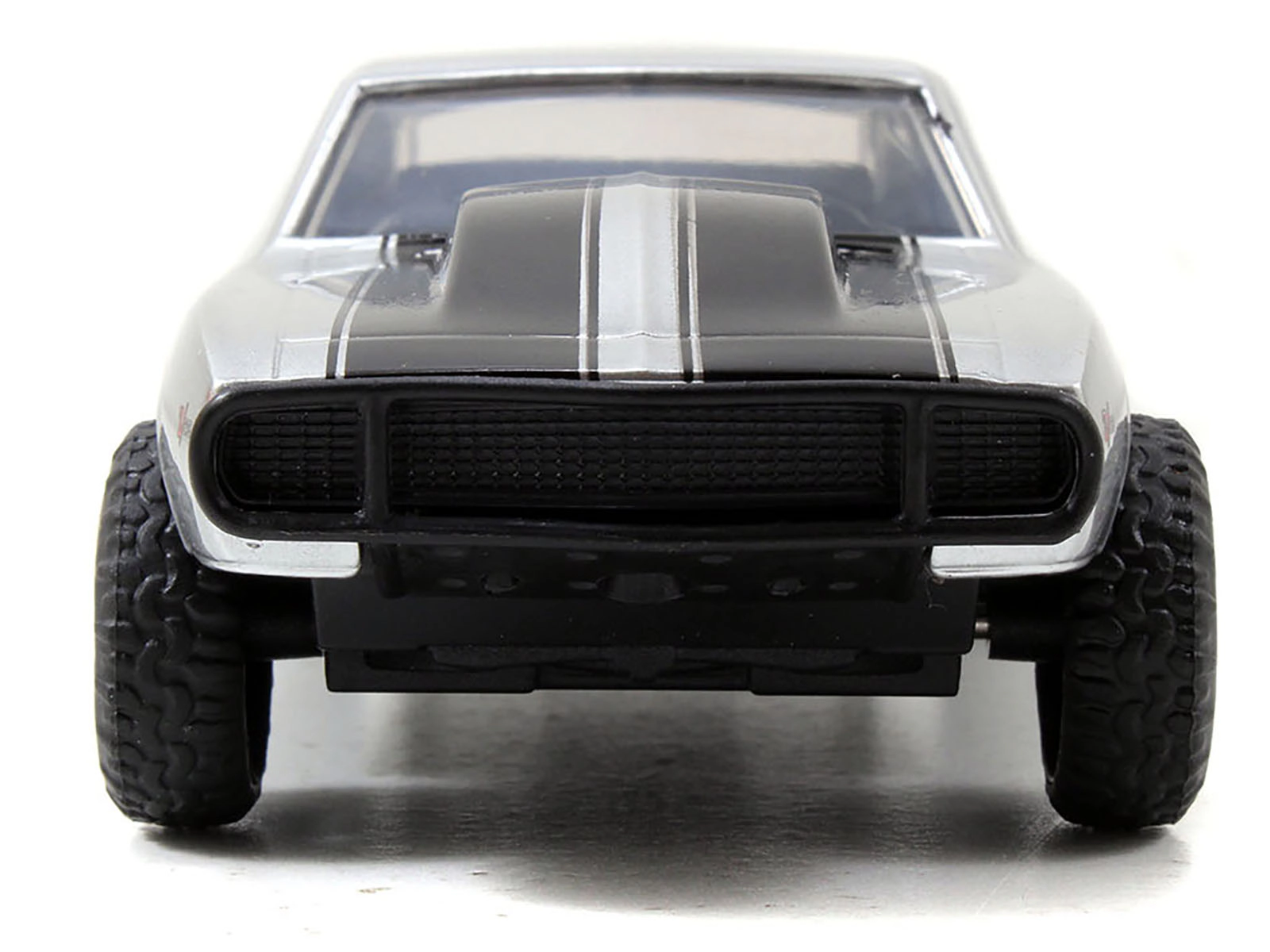Jada Roman's Chevrolet Camaro Z/28 Silver with Black Stripes "Fast & Furious 7" (2015) Movie 1/32 Diecast