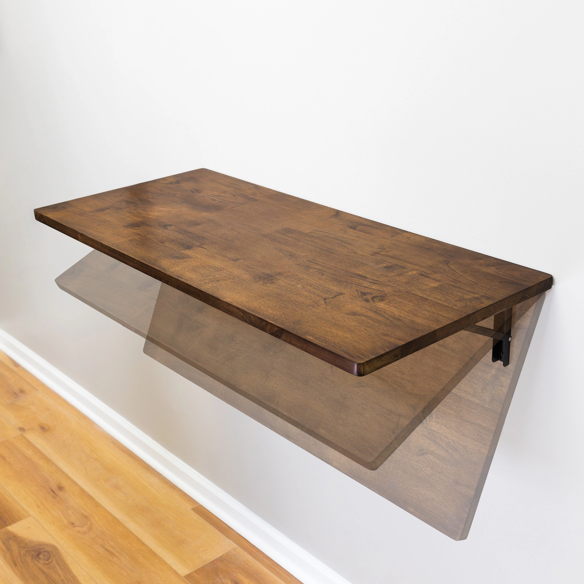 StoreYour Wakefield Foldable Workbench, Dark Wood Tabletop with Black Hardware, Heavy-Duty Table