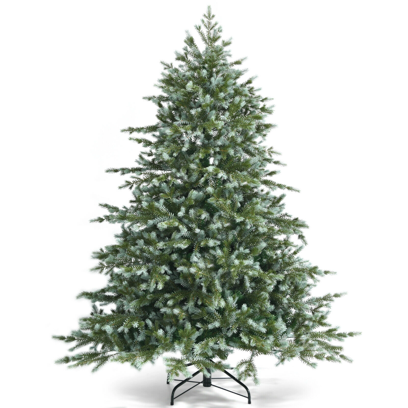 LJG 6 Feet Artificial Christmas Spruce Hinged Tree