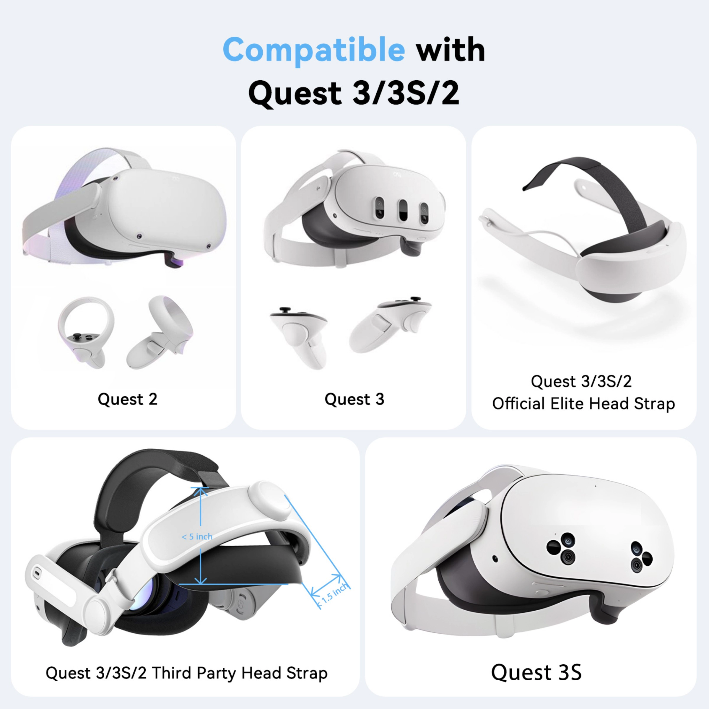 Sonicgrace Carrying Case for Meta Quest 2 3 3S