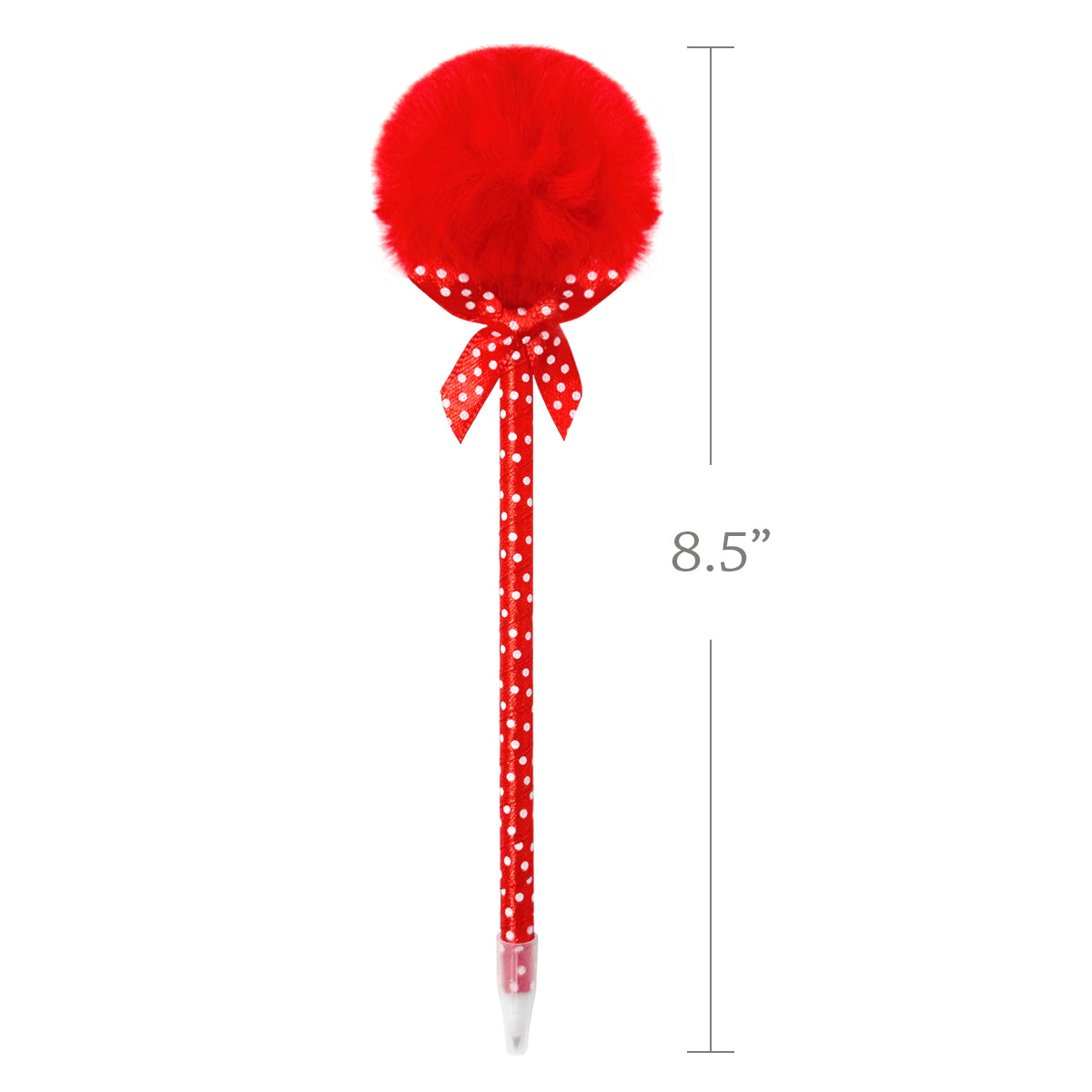 Wrapables Fluffy Ball Pom Pom Ballpoint Pens, Set of 6