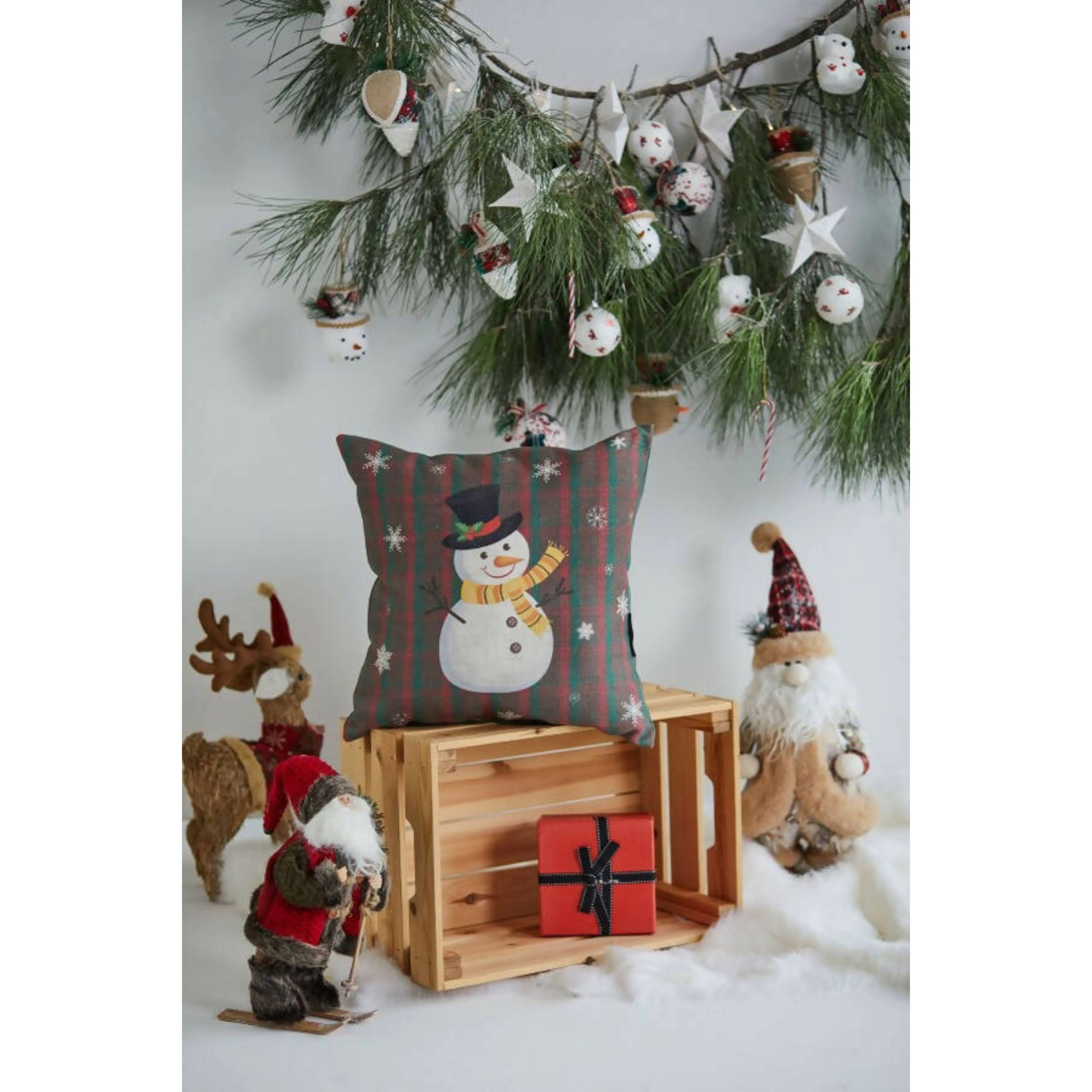 Wear Sierra Christmas Snowman Throw Pillow Cover