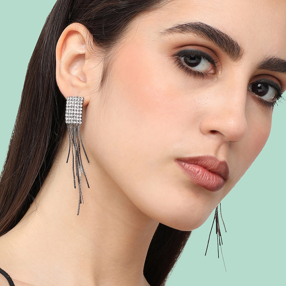 SOHI Women's Bling Drop Earrings