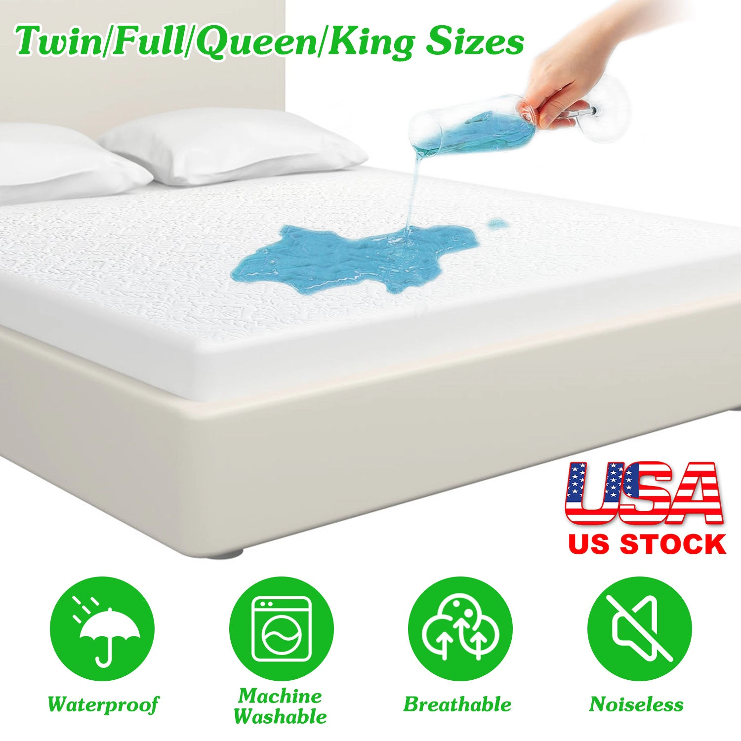 GBruno Waterproof Cotton Mattress Protector