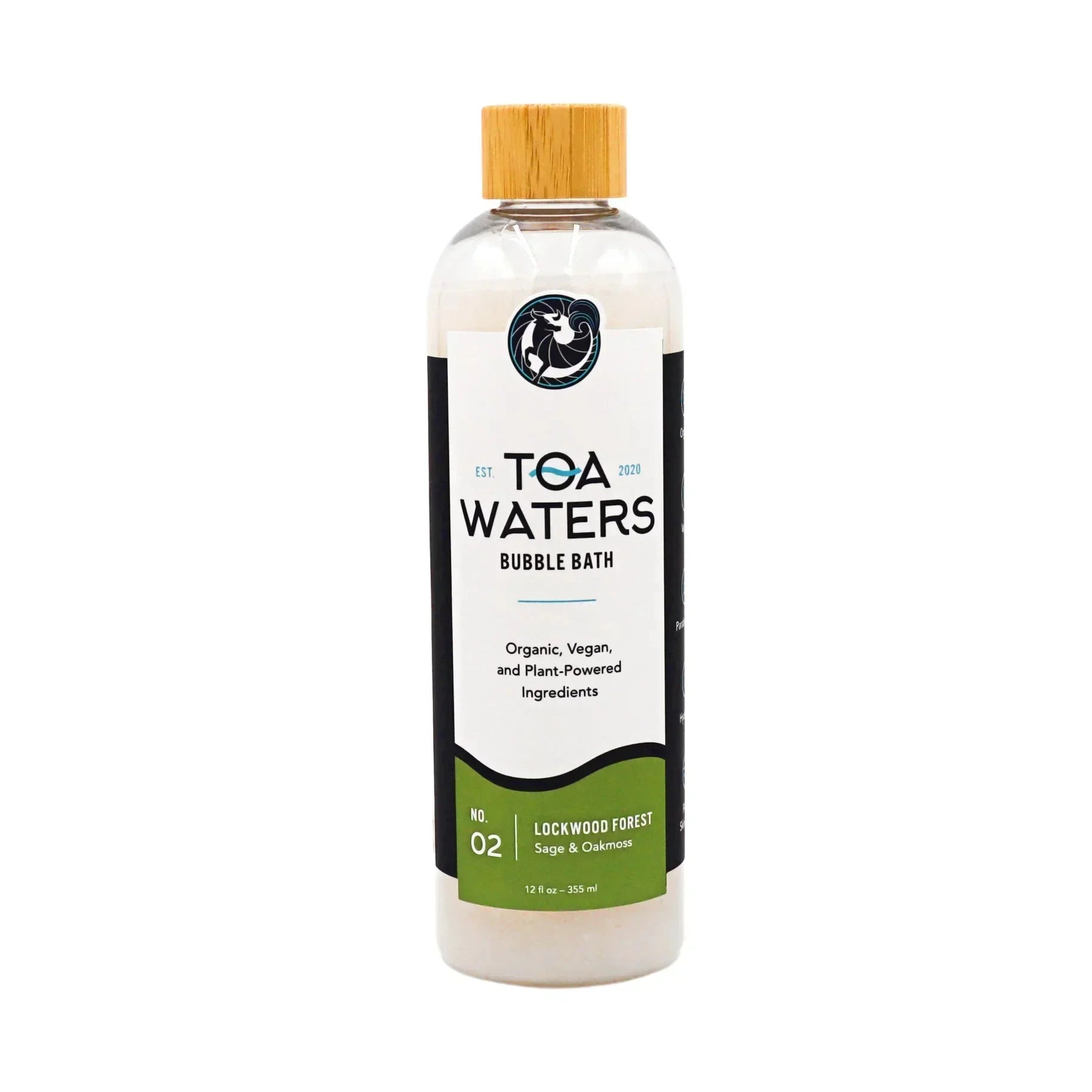 TOA Waters Unisex Bubble Bath - Lockwood Forest - Sage and Oakmoss