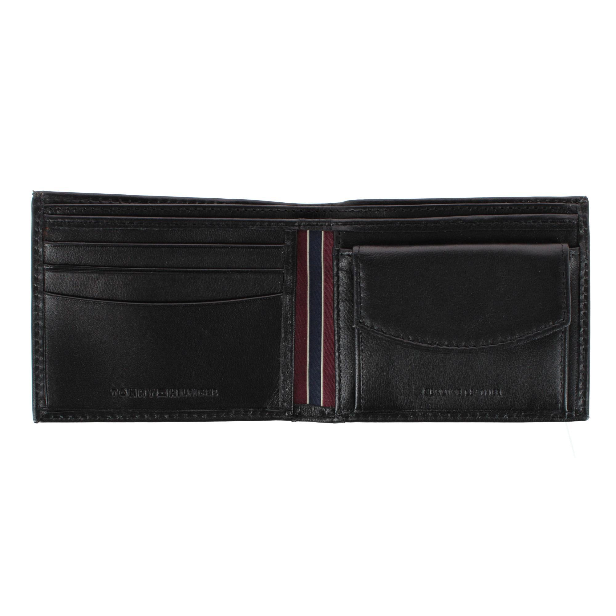 Tommy Hilfiger Men's Leather Stockton Bifold Coin Wallet