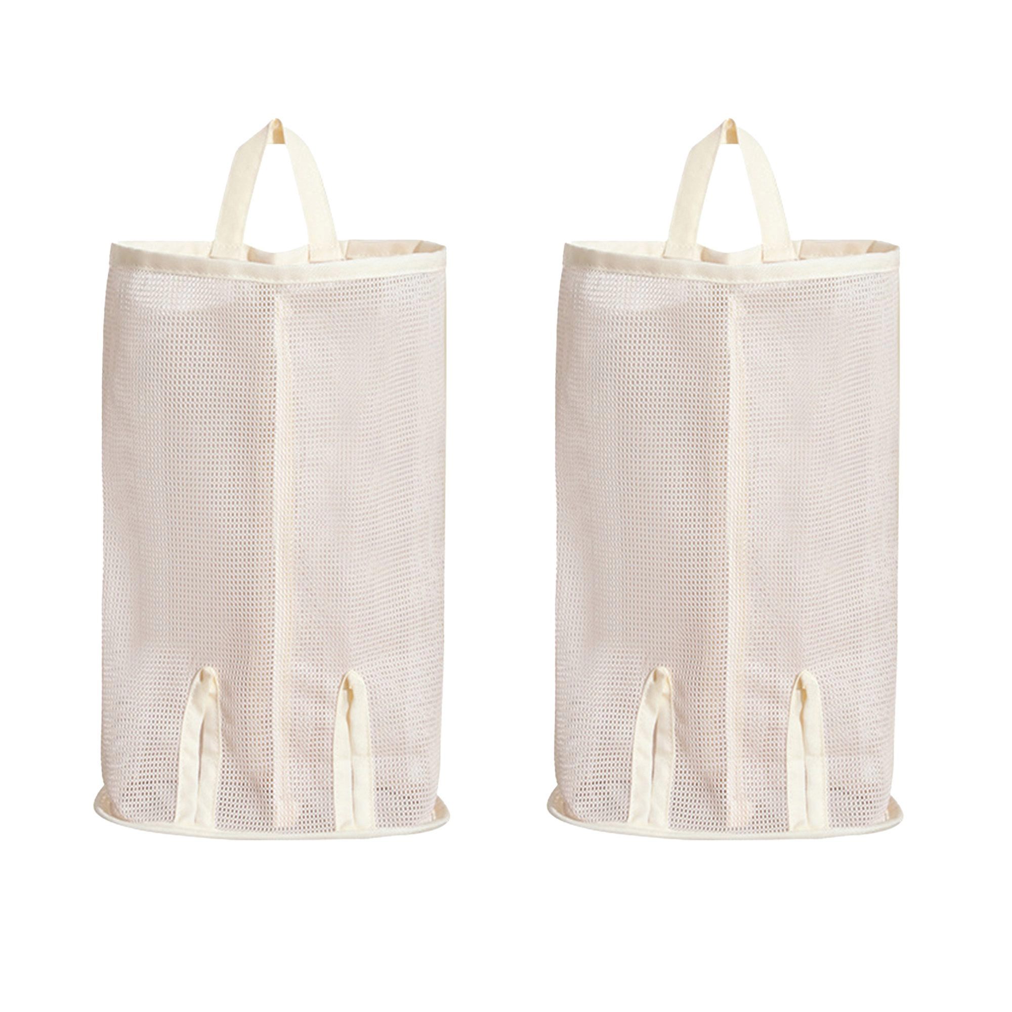 Alilang Unisex 2 Pack Hanging Storage Bags Vertical Organizer Socks for Closet Door Wall Space Saving