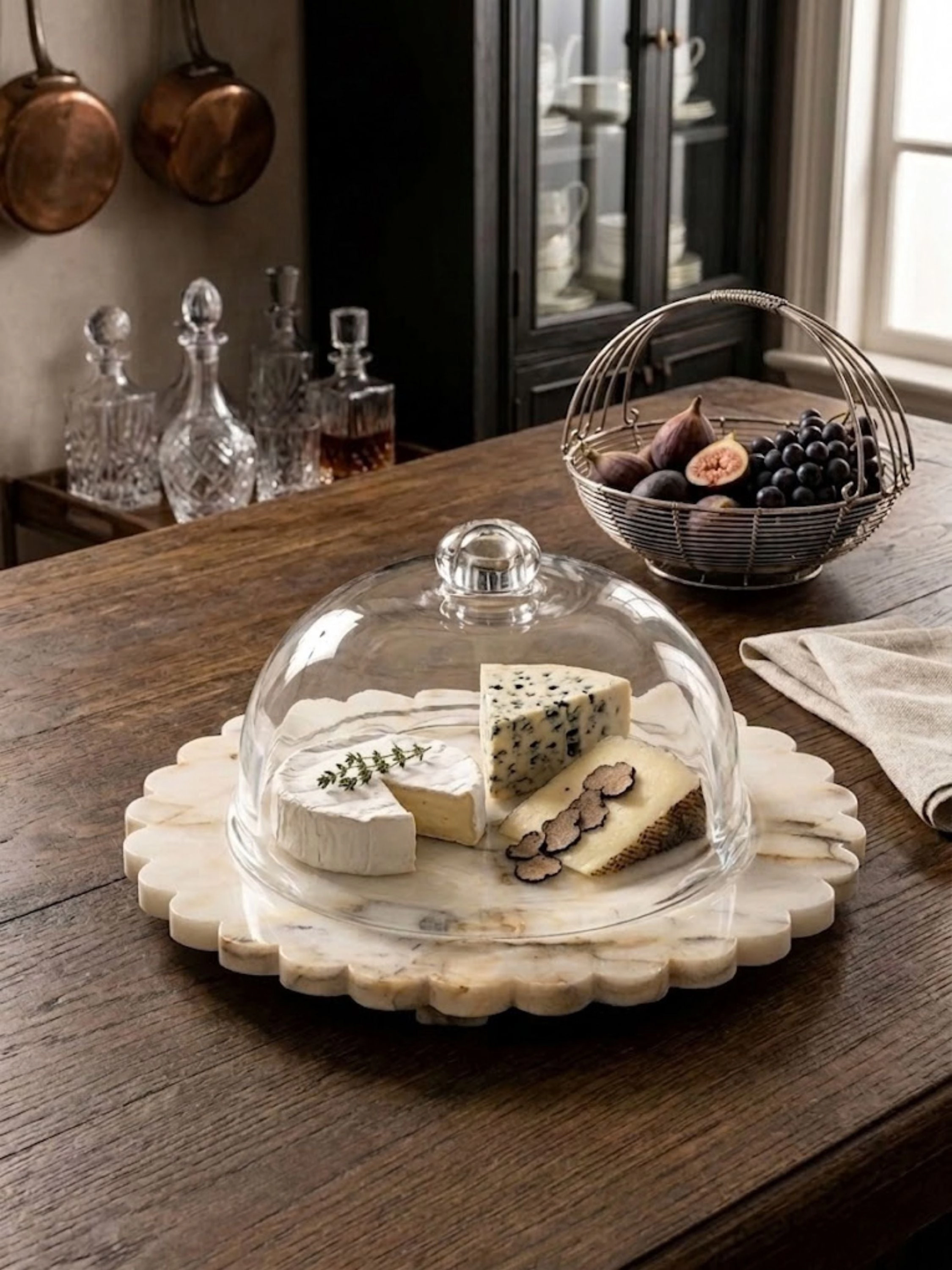 GAURI KOHLI Kismet Serving Board with Cloche