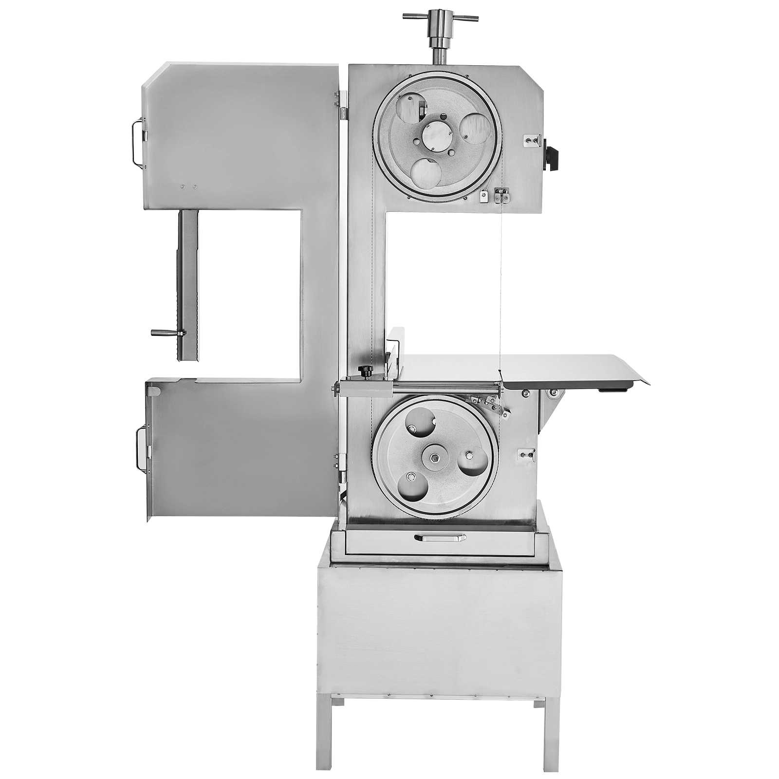 HONGGE Commercial Electric Meat Bandsaw Stainless Steel Countertop Bone Sawing Machine Workbeach Cutting Thickness