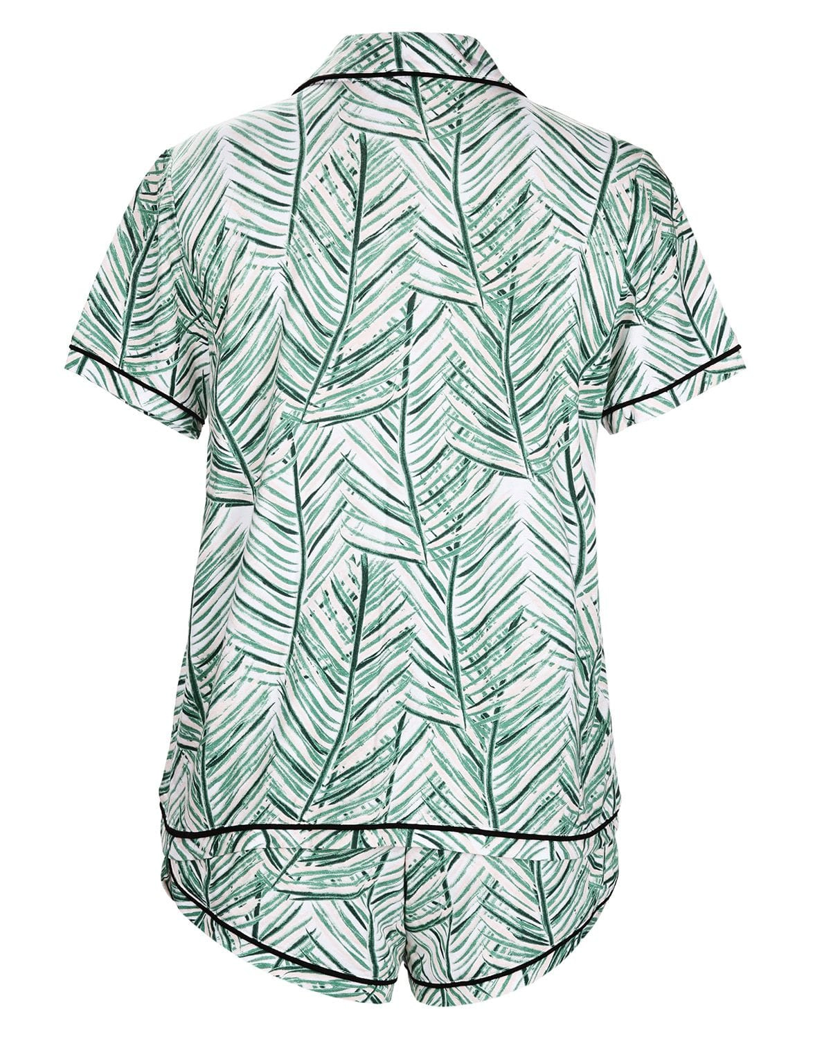 MeMoi Women's Palm Play Notch Collar Cotton Blend Pajama Set