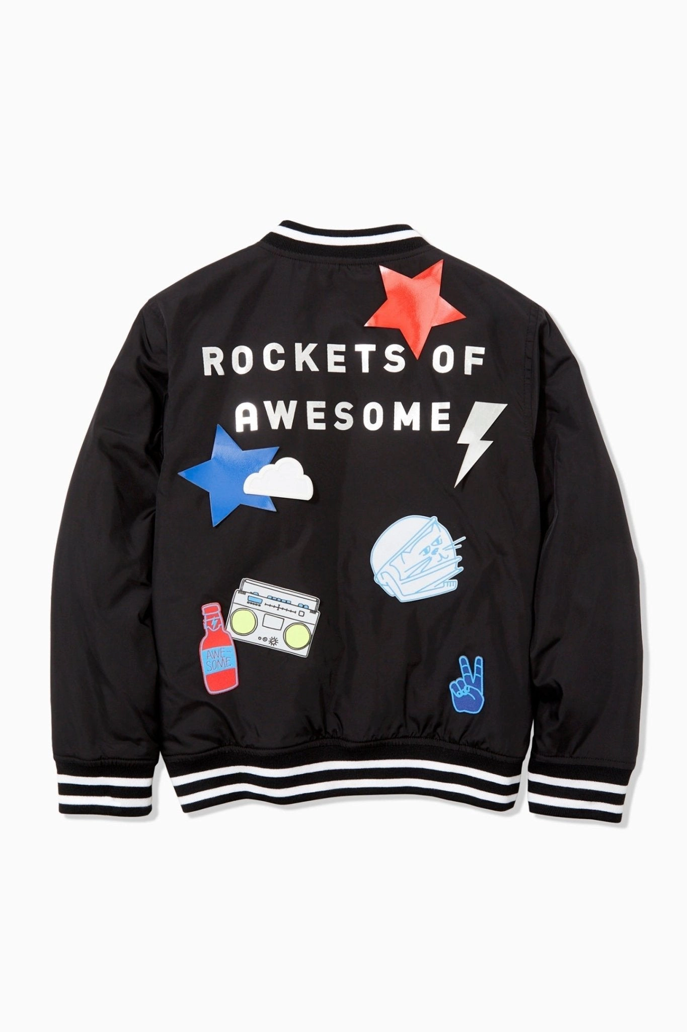 Rockets of Awesome ROA BLACK Bomber for Boys