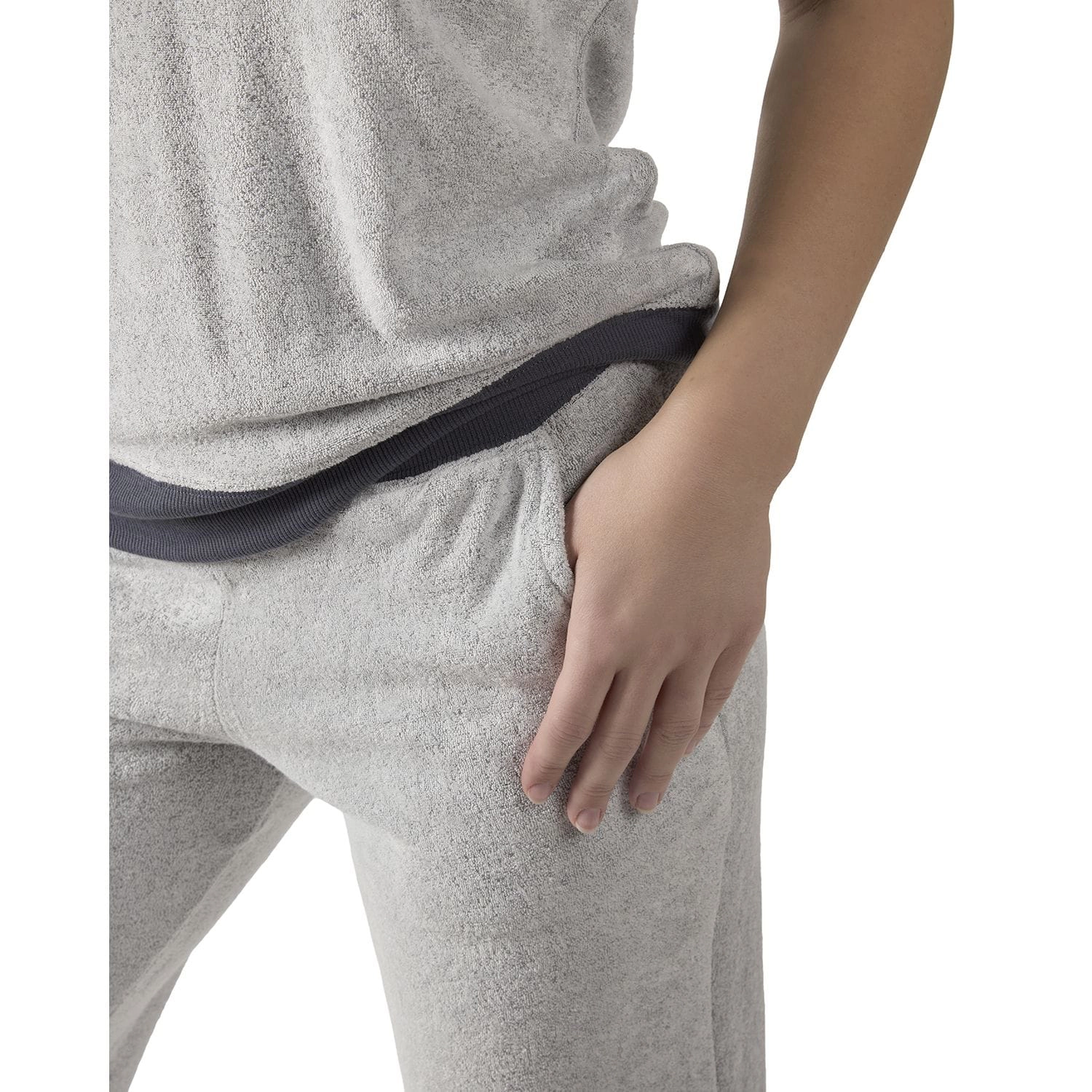 MeMoi Women's Bamboo-Blend Spa Terry Matching Top and Pants Set