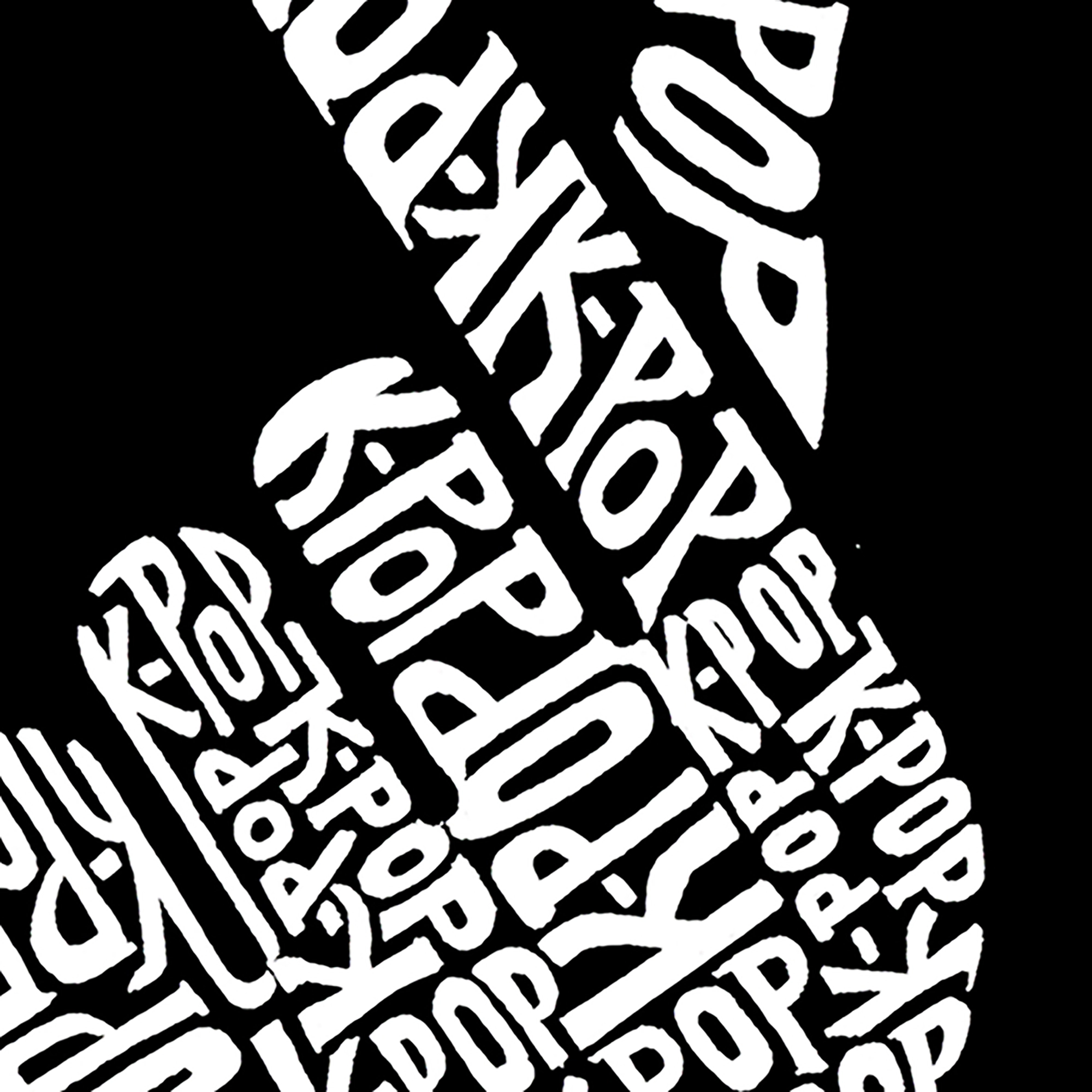 LA Pop Art K-Pop - Men's Word Hooded Sweatshirt